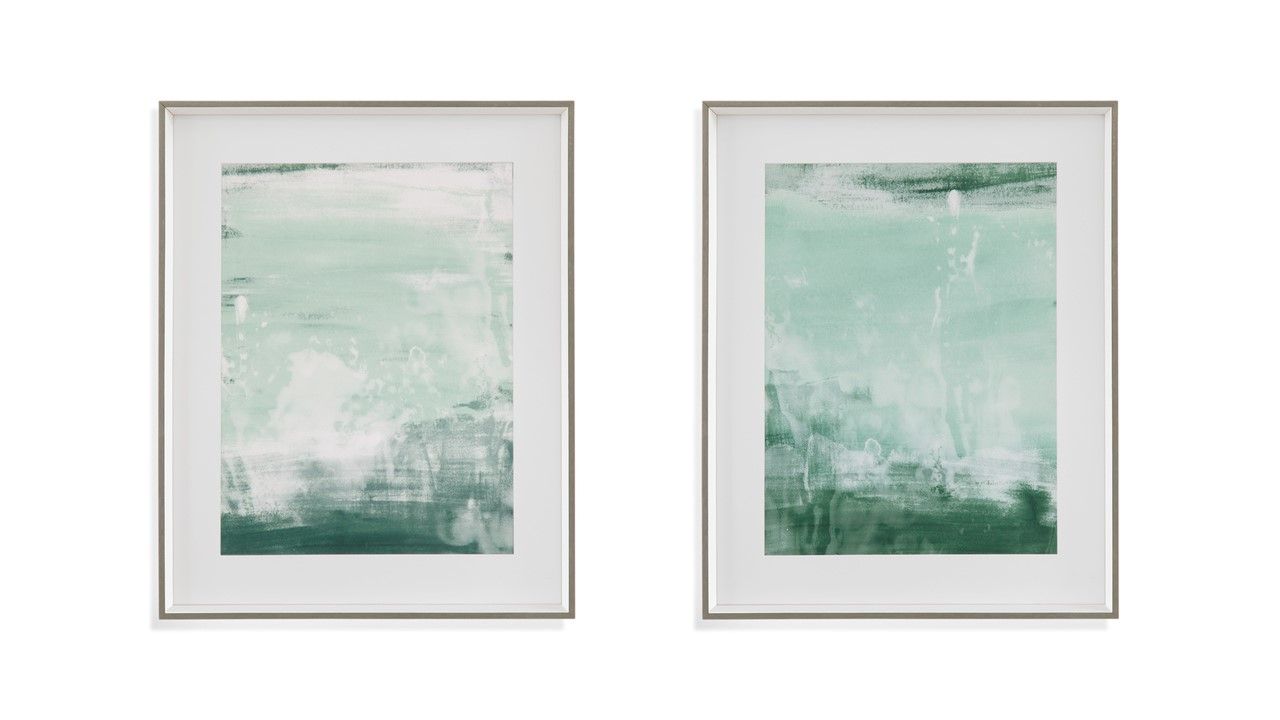 Coastal Patina Framed Print (Set of 2) - Green