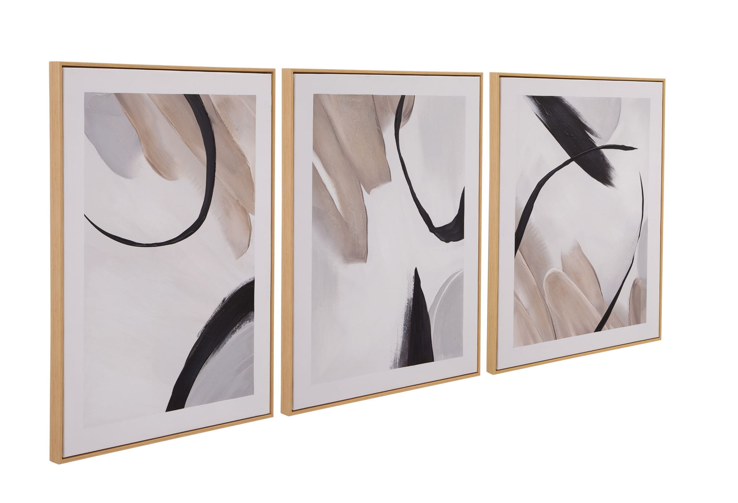 Eartha Canvas Art (Set of 3) - White