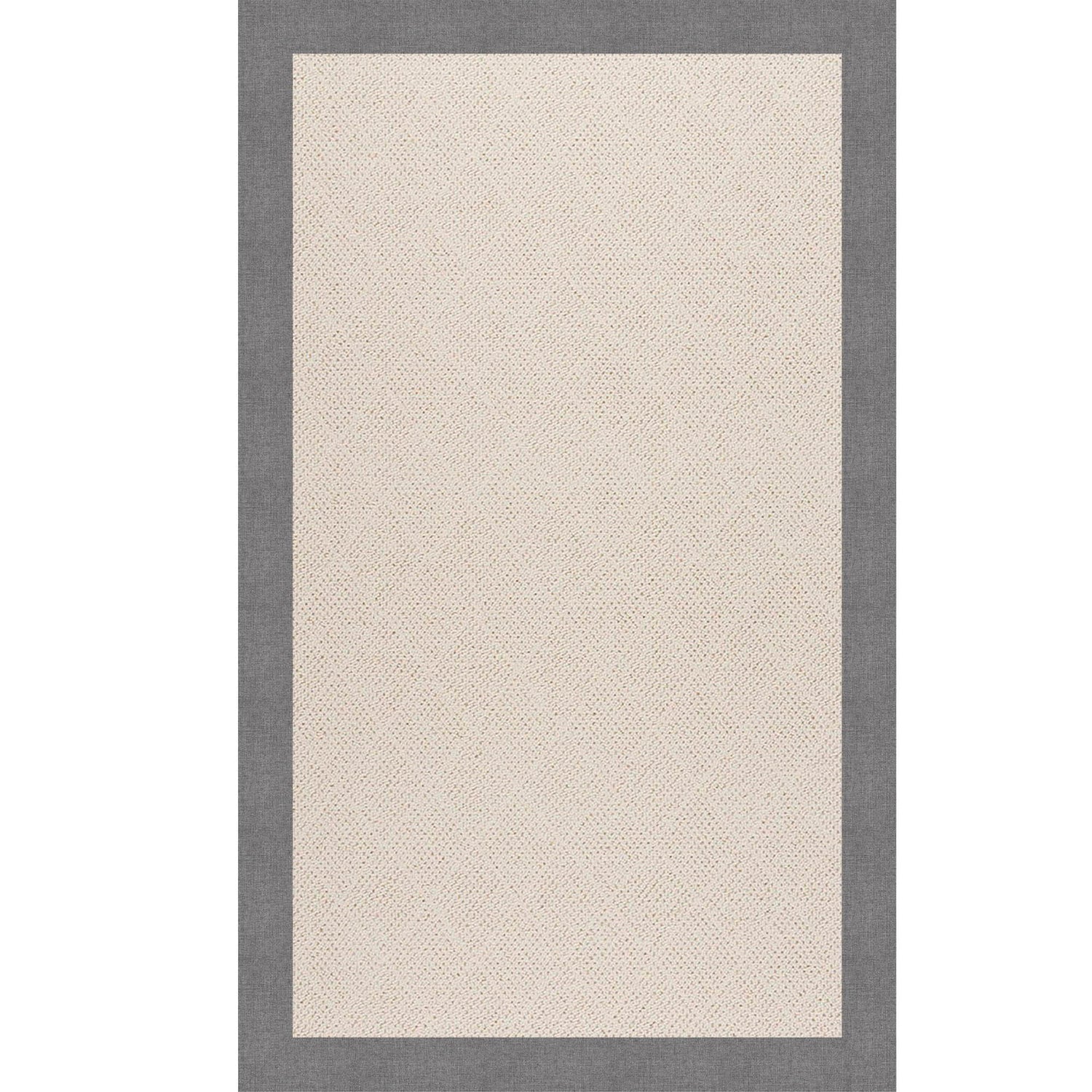 Creative Concepts-White Wicker - 7' x 9' Indoor/Outdoor Bordered Rug