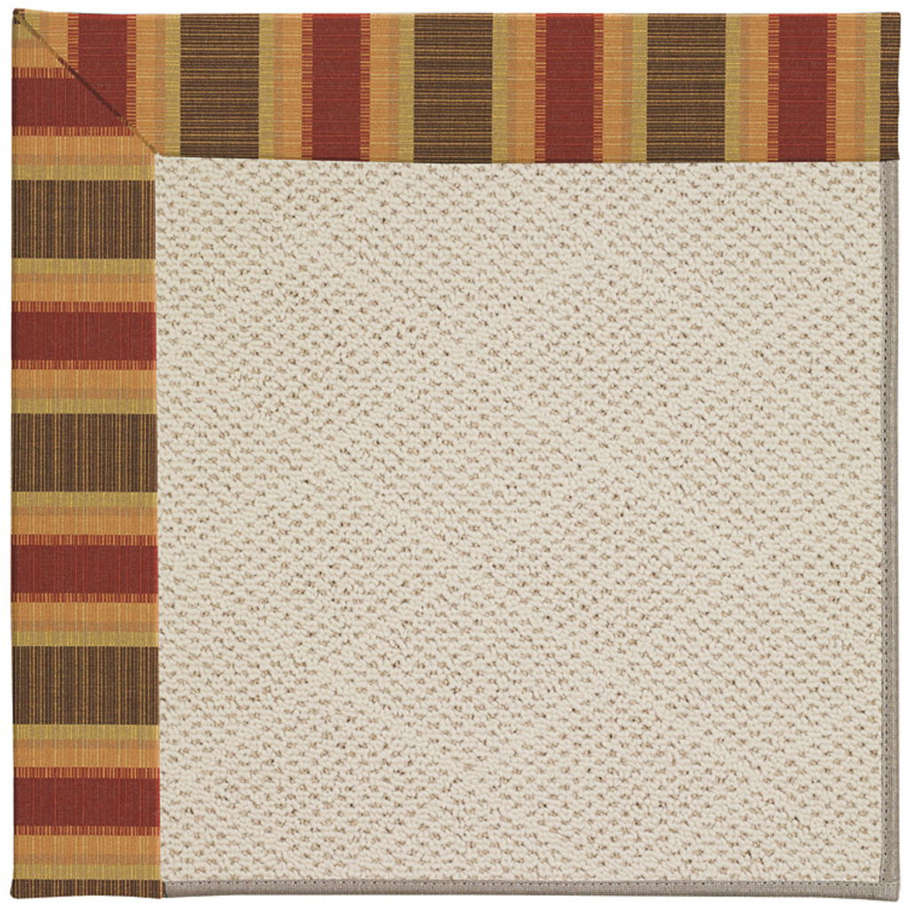 Creative Concepts-White Wicker - 7' 9" Bordered Area Rug
