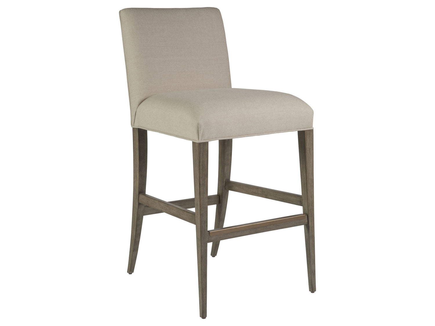 Cohesion Program - Madox Upholstered Low Back Barstool - Gray