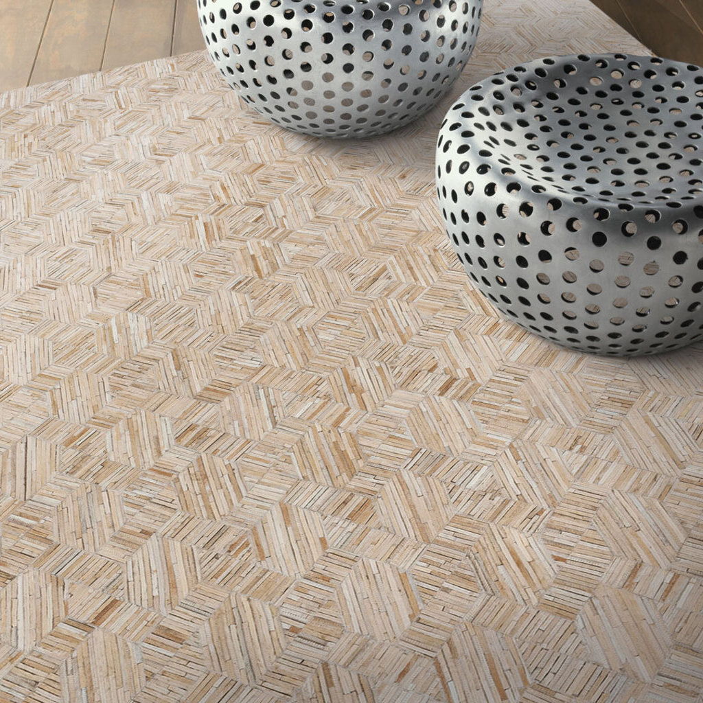 Laramie-Polygon - 8' x 10' Flat Woven Rug - Mushroom