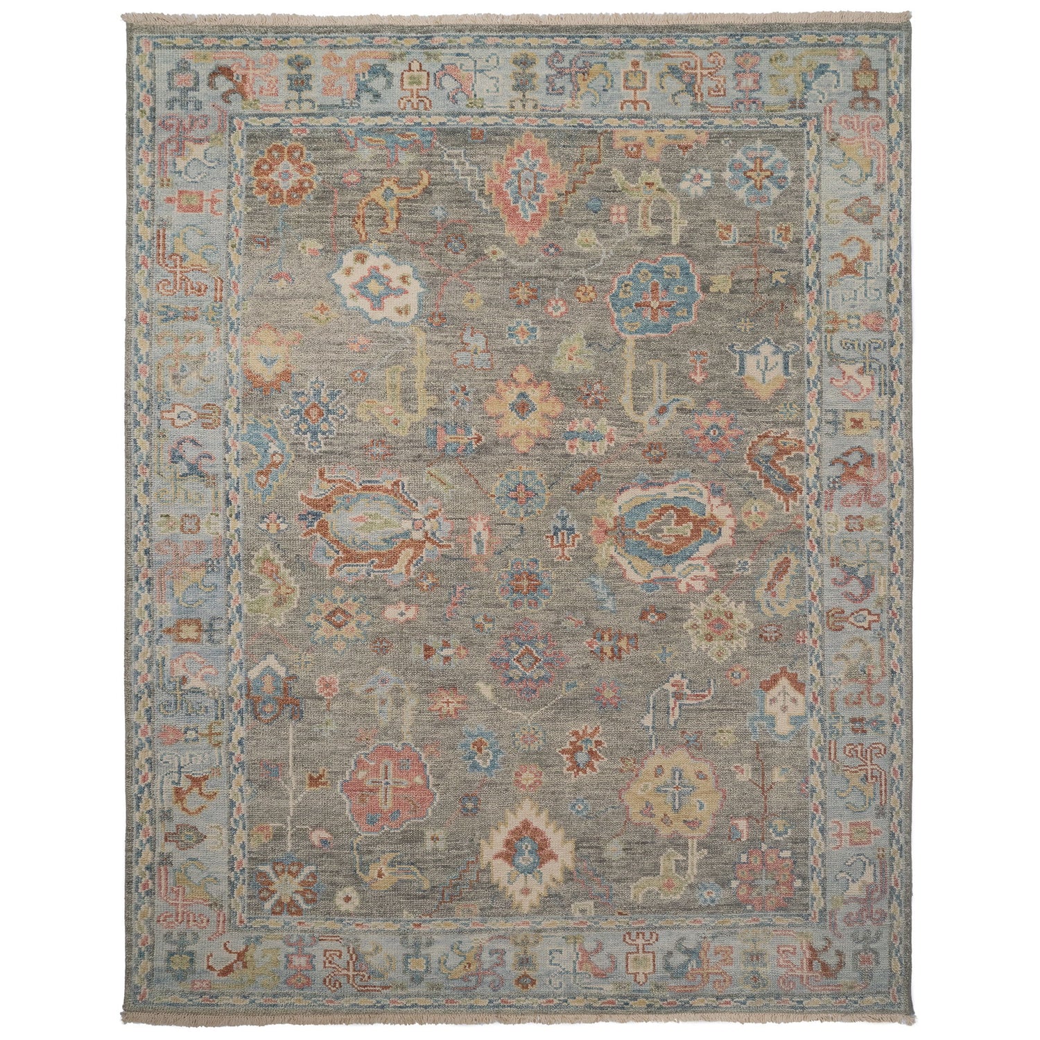 Verve - Hand Knotted Rug - Silver Multi