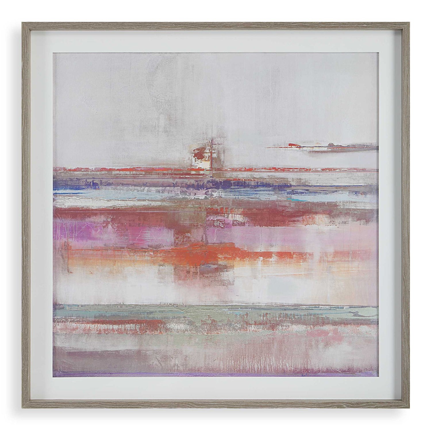 Torrent - Abstract Art Framed Print - Pink