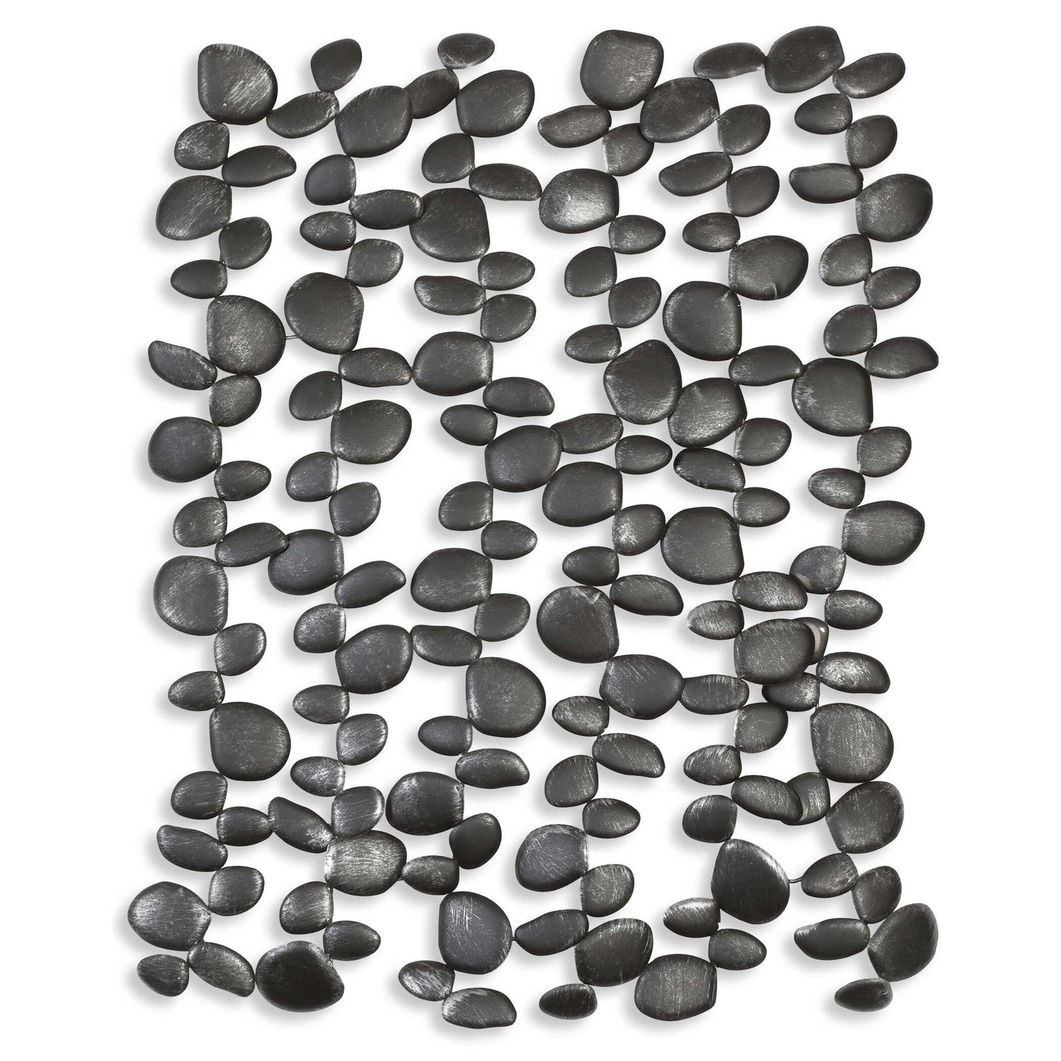 Skipping - Stones Forged Iron Wall Art - Black