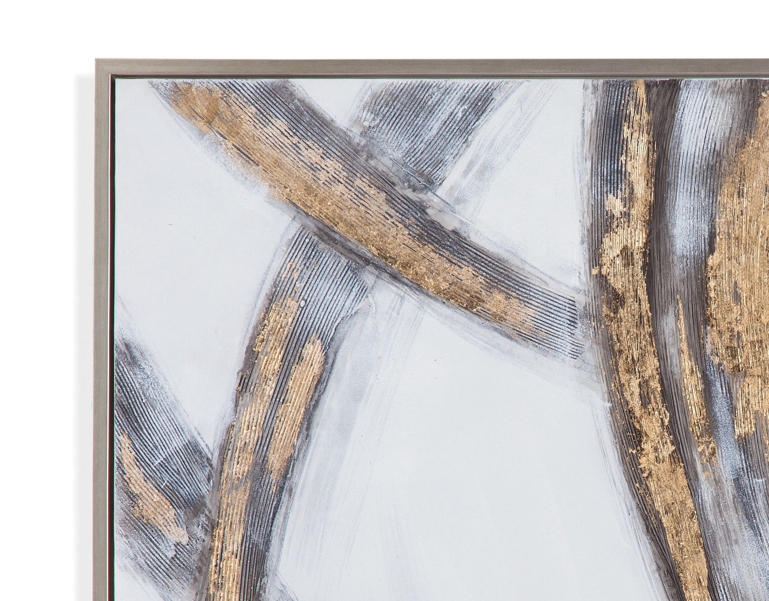 Foyle Canvas Art - Silver