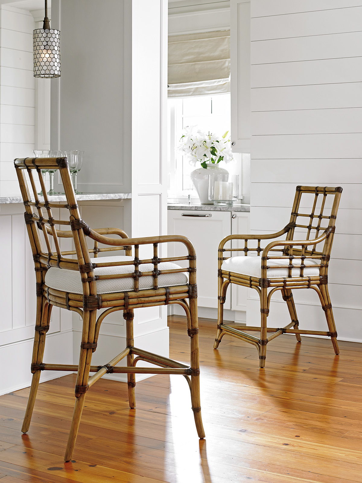 Twin Palms - Lands End Bar Stool - Light Brown