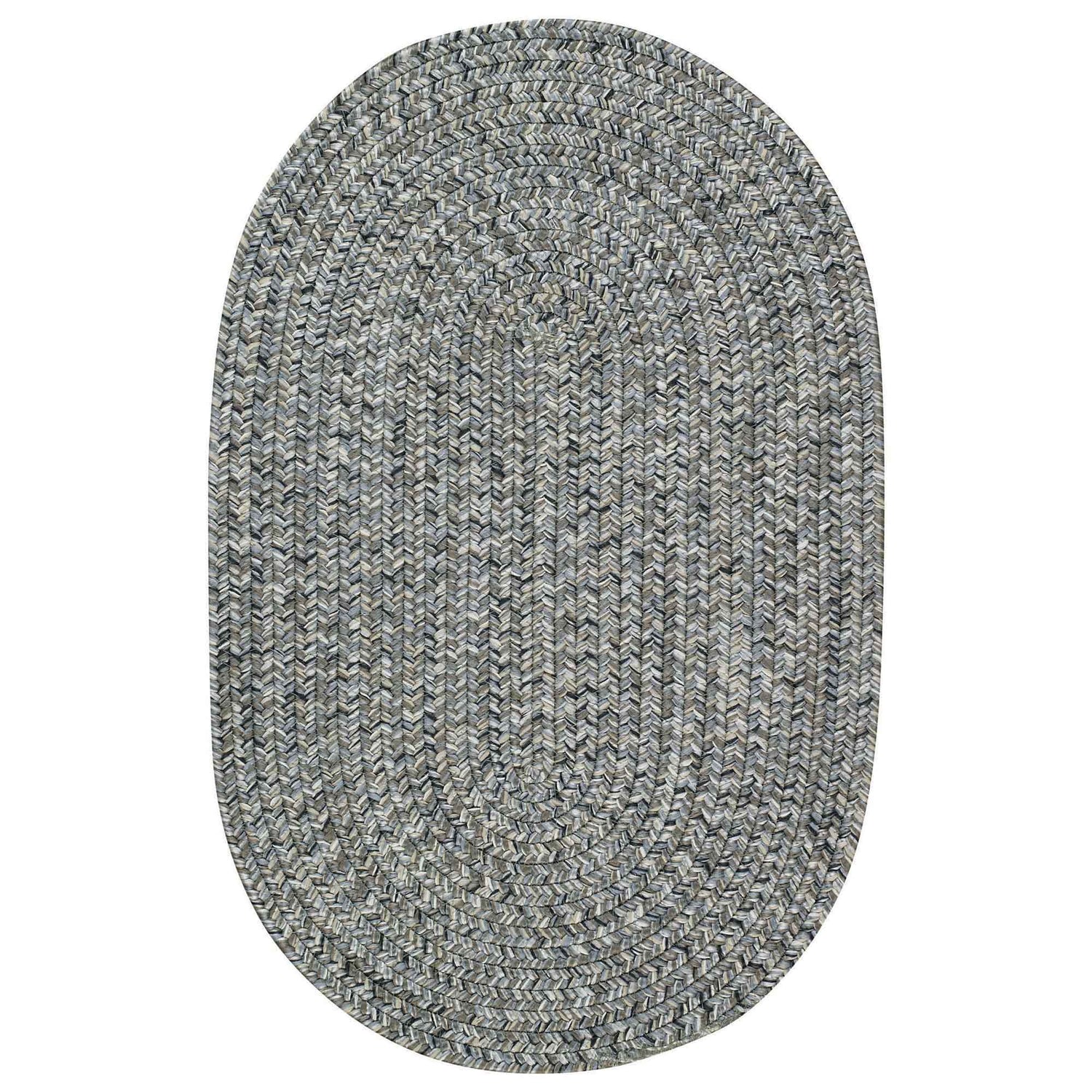 Sea Glass - 5' x 8' Oval Braided Rug