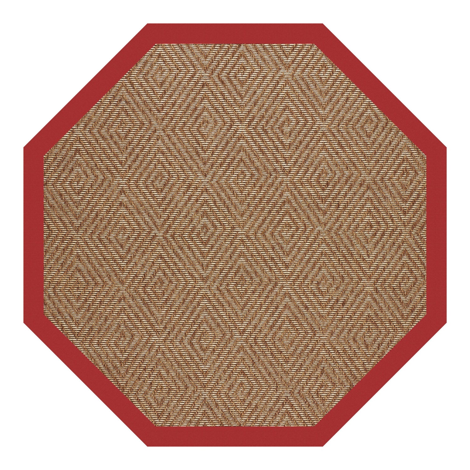 Islamorada-Diamond - 7' 9" Indoor/Outdoor Bordered Octagonal Rug