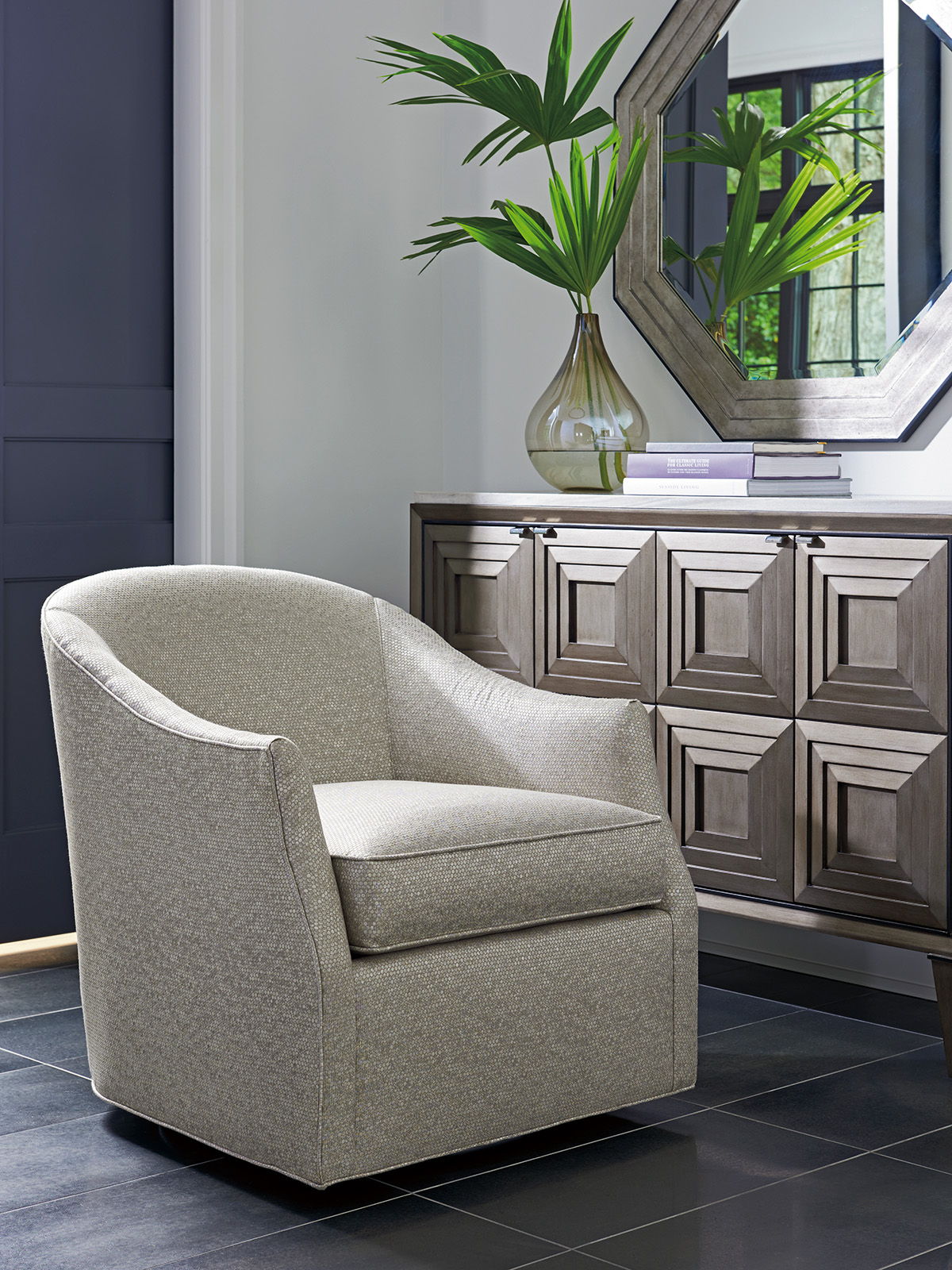 Ariana - Escala Swivel Chair - Blue