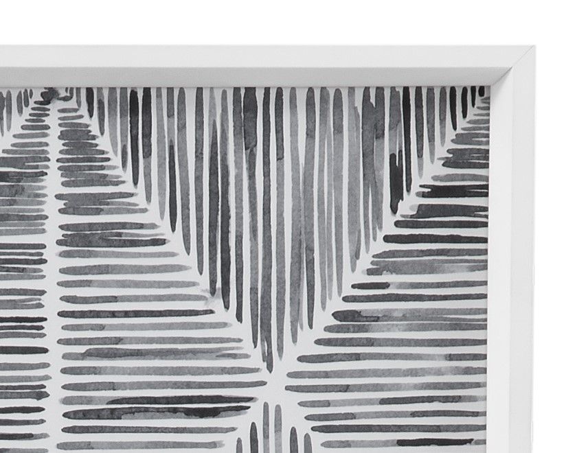 Vibrato Framed Print (Set of 4) - Gray