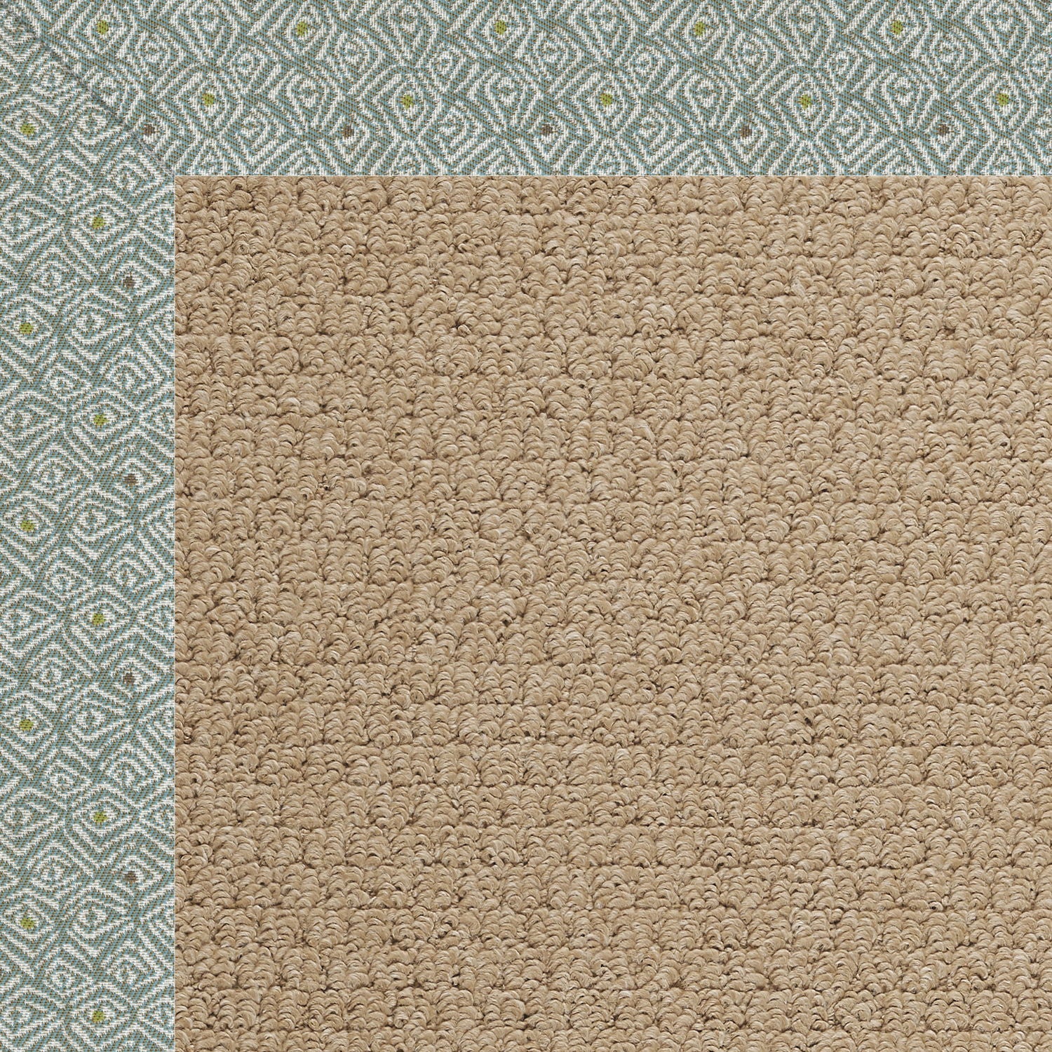 Creative Concepts-Raffia - Indoor/Outdoor Bordered Square Rug