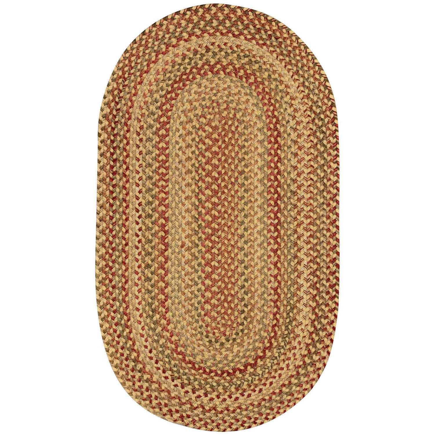 Homecoming - Oval Braided Rug - Wheatfield