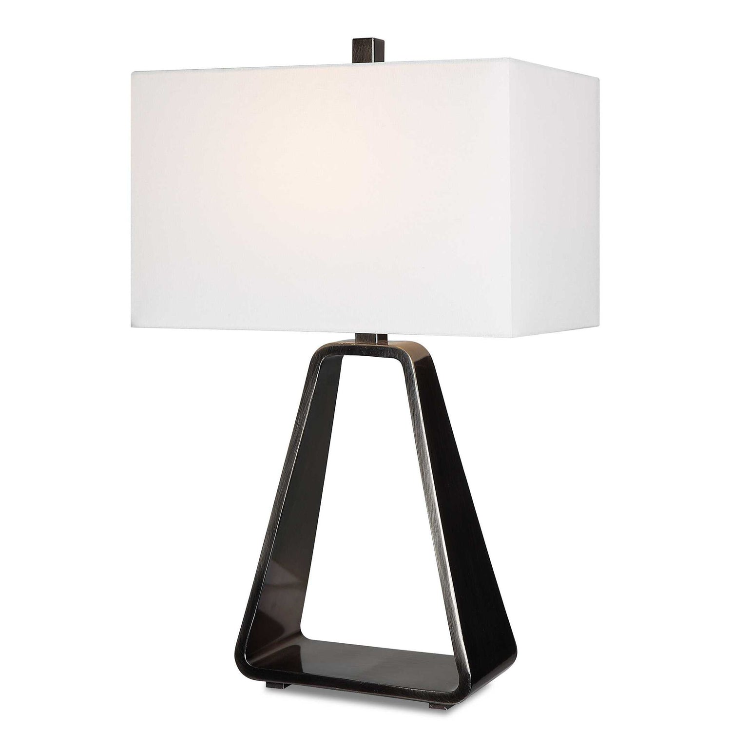 Halo - Modern Open Table Lamp - Gray