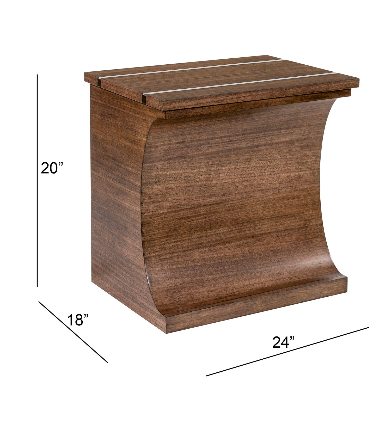 Roundabout - Square End Table - Smoked Tawny Eucalyptus