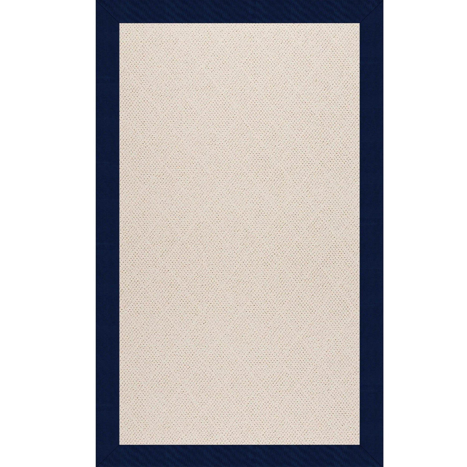 Creative Concepts-White Wicker - Indoor/Outdoor Bordered Rug - Canvas Neptune