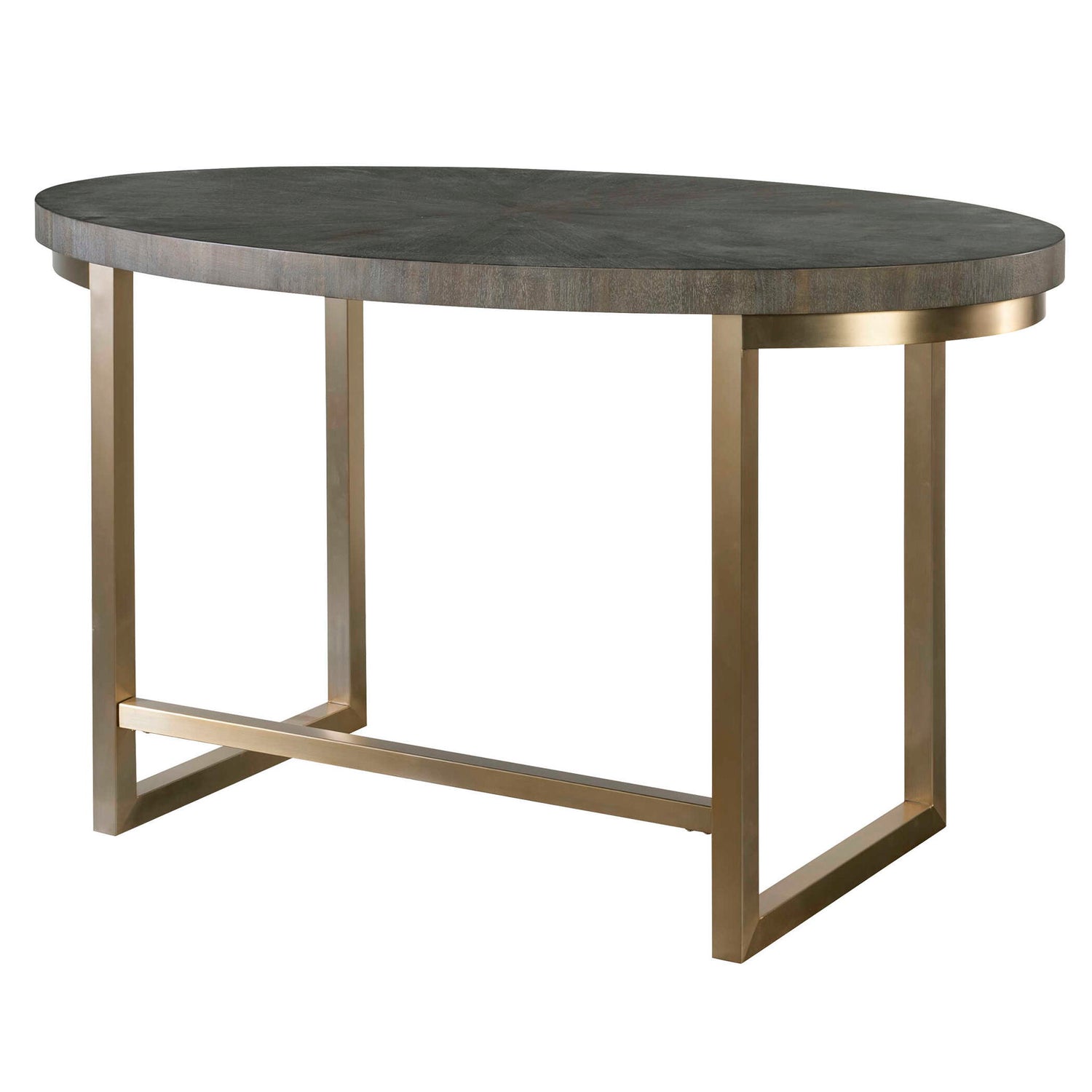 Taja - Oval Desk - Gray