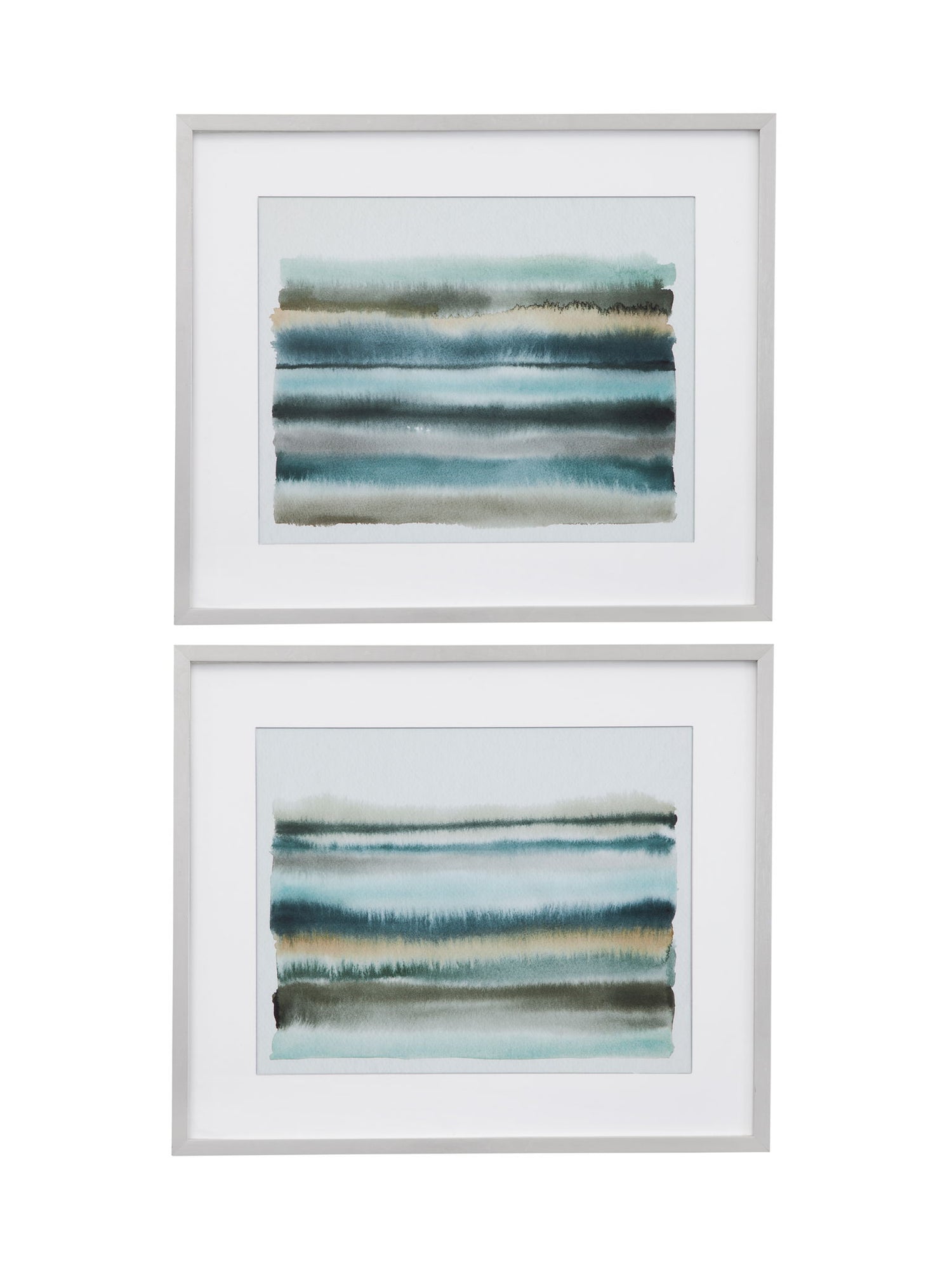 Shone Shore II Framed Print - Pearl Silver