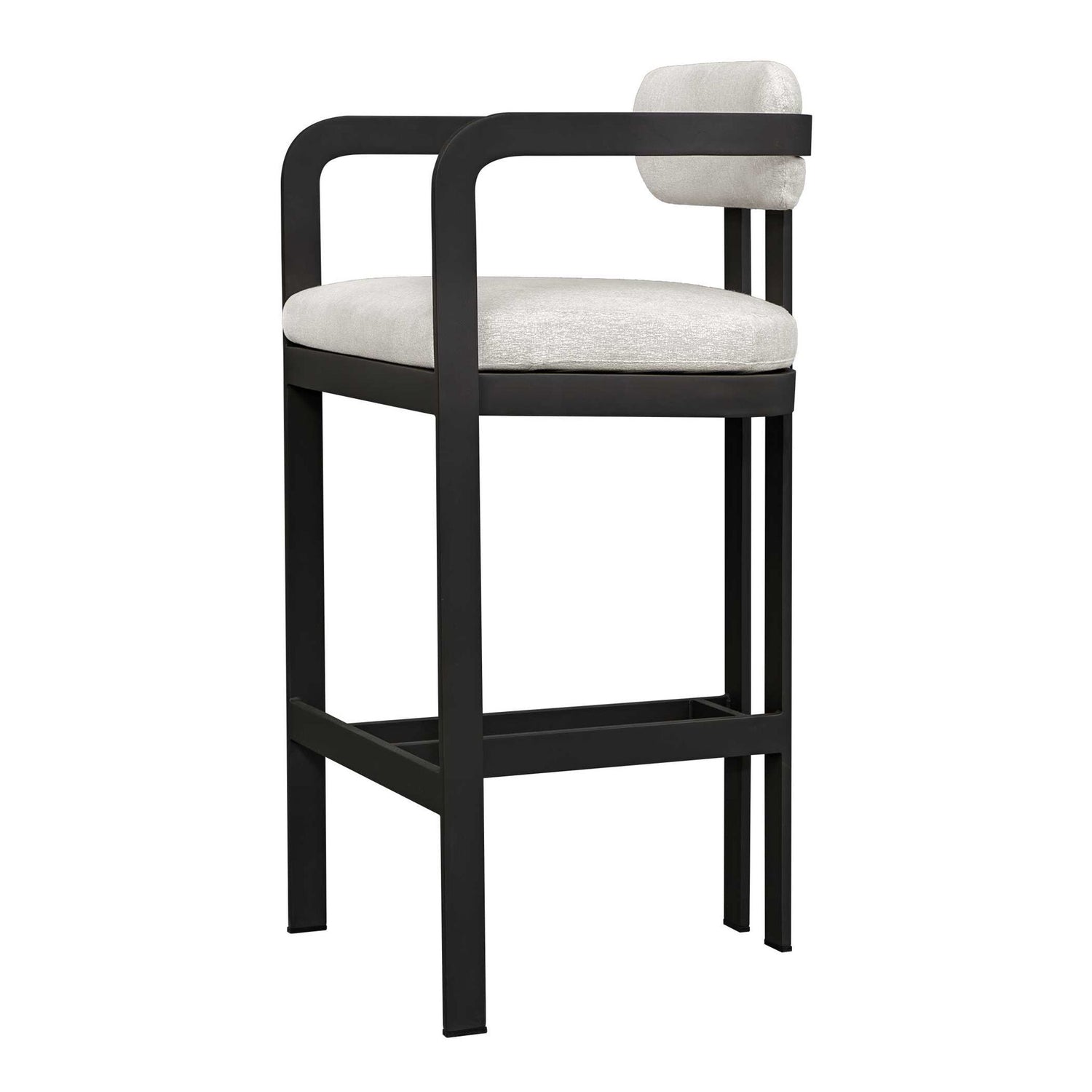 Kalmar - Outdoor Bar Stool - Black / White