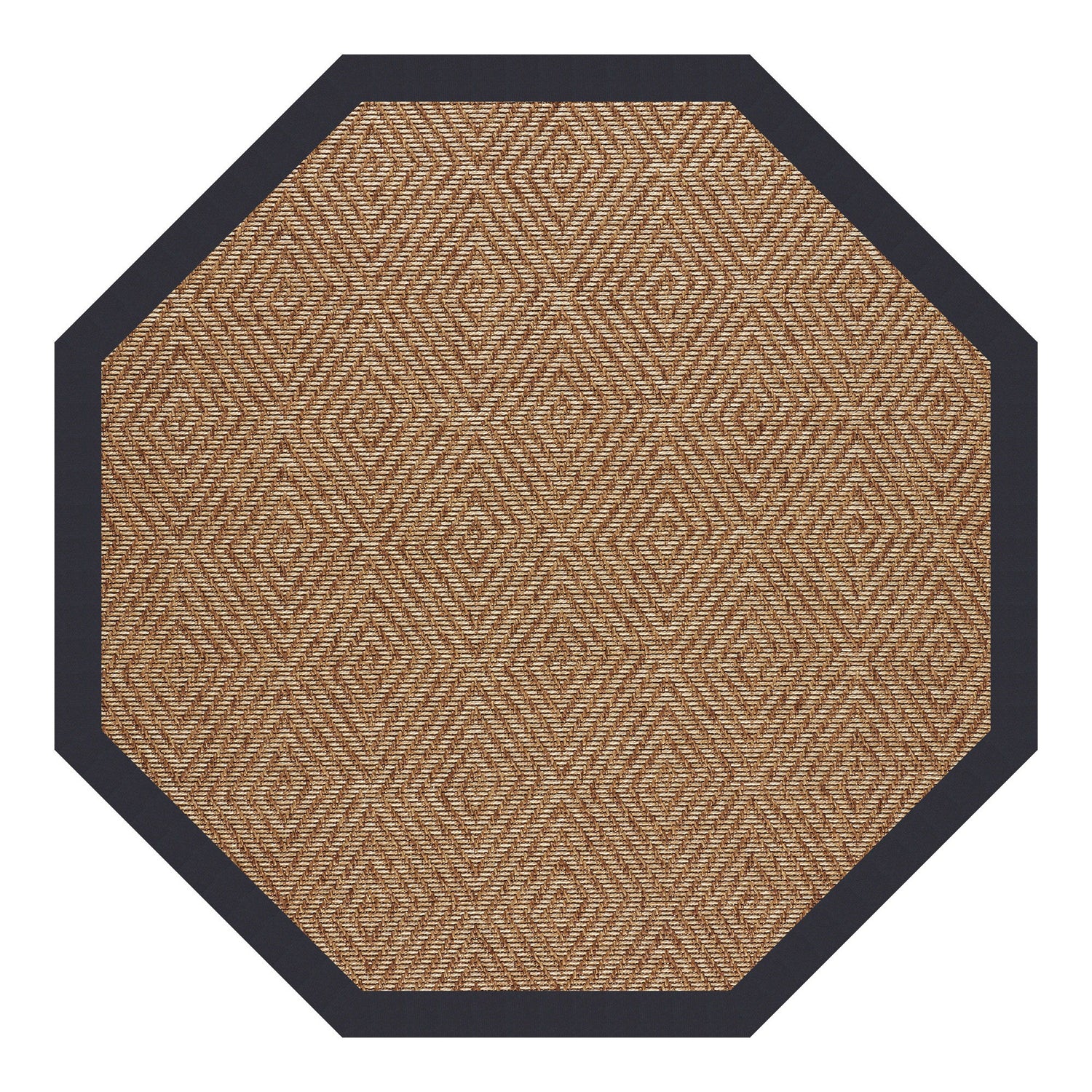 Islamorada-Diamond - 8' Indoor/Outdoor Bordered Octagonal Rug