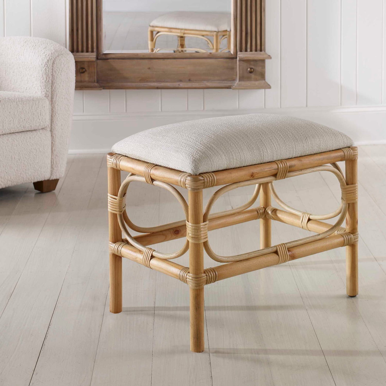 Laguna - Small Bench - White
