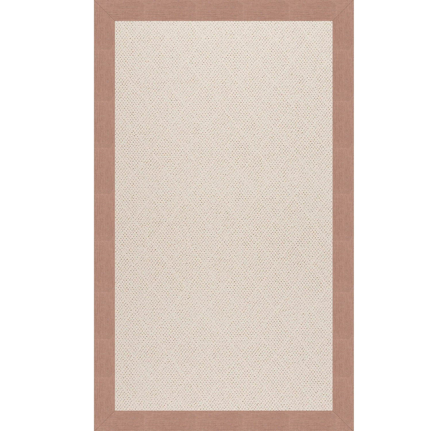 Creative Concepts-White Wicker - 7' 9" x 10' Bordered Area Rug