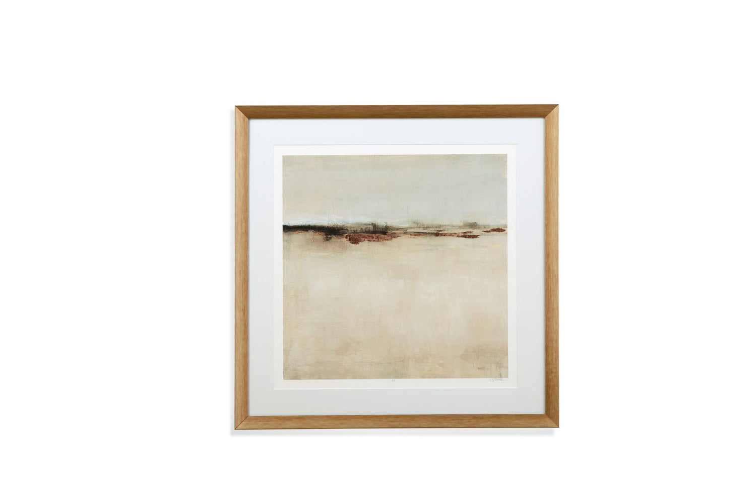 Embellished Scape II Framed Print - Beige