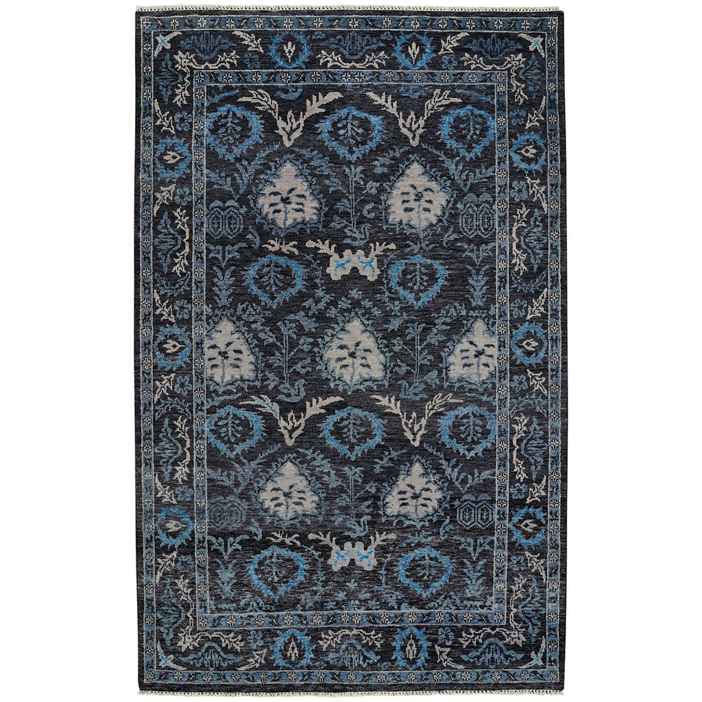 Park Lane - 5' 6" x 8' 6" Hand Knotted Rug - Vintage Black