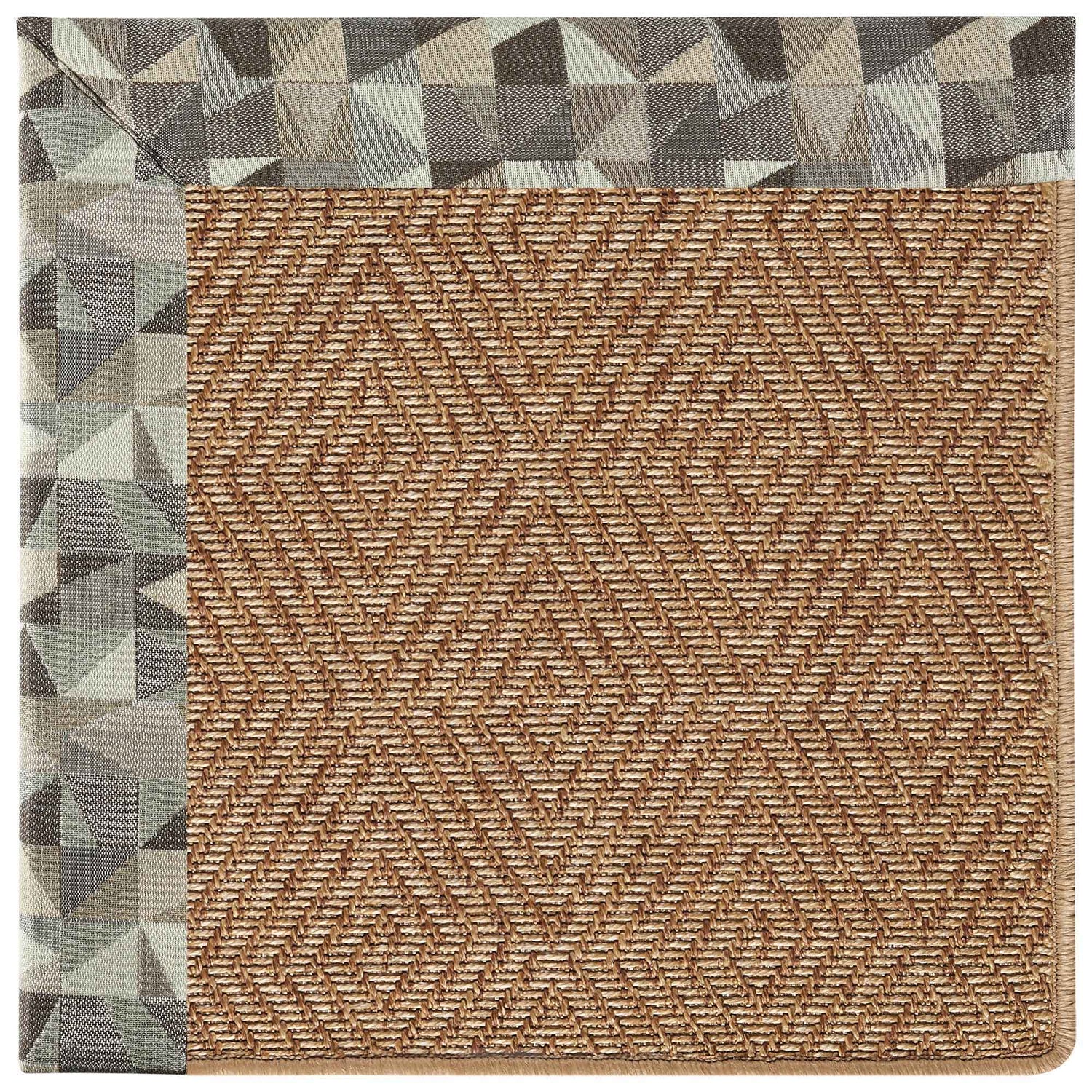 Islamorada-Diamond - Indoor/Outdoor Bordered Rug - Geo Bronze