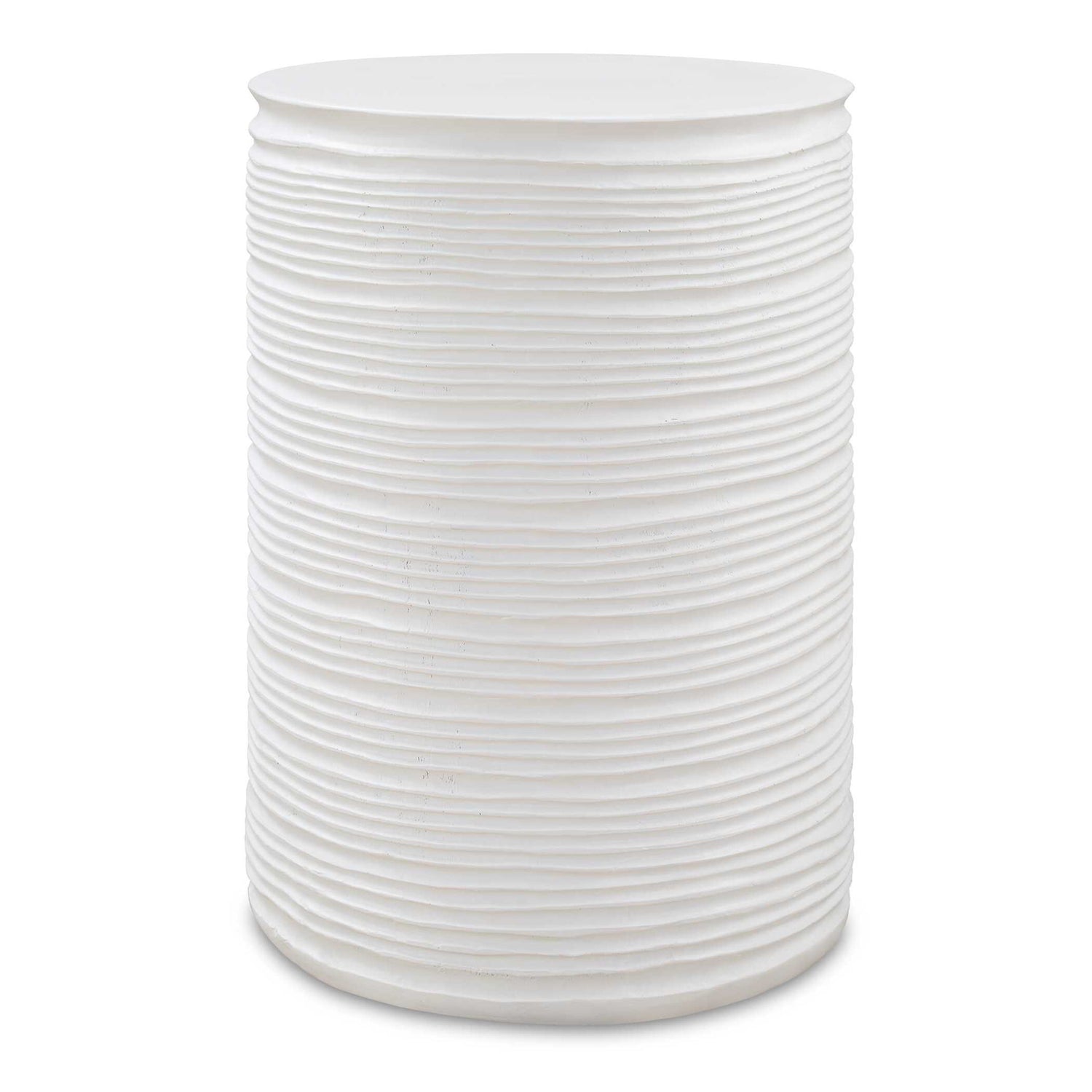 Borderline - White Drum Table