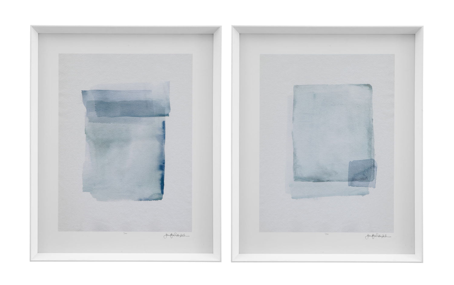 Water Color Lens Framed Print (Set of 2) - White