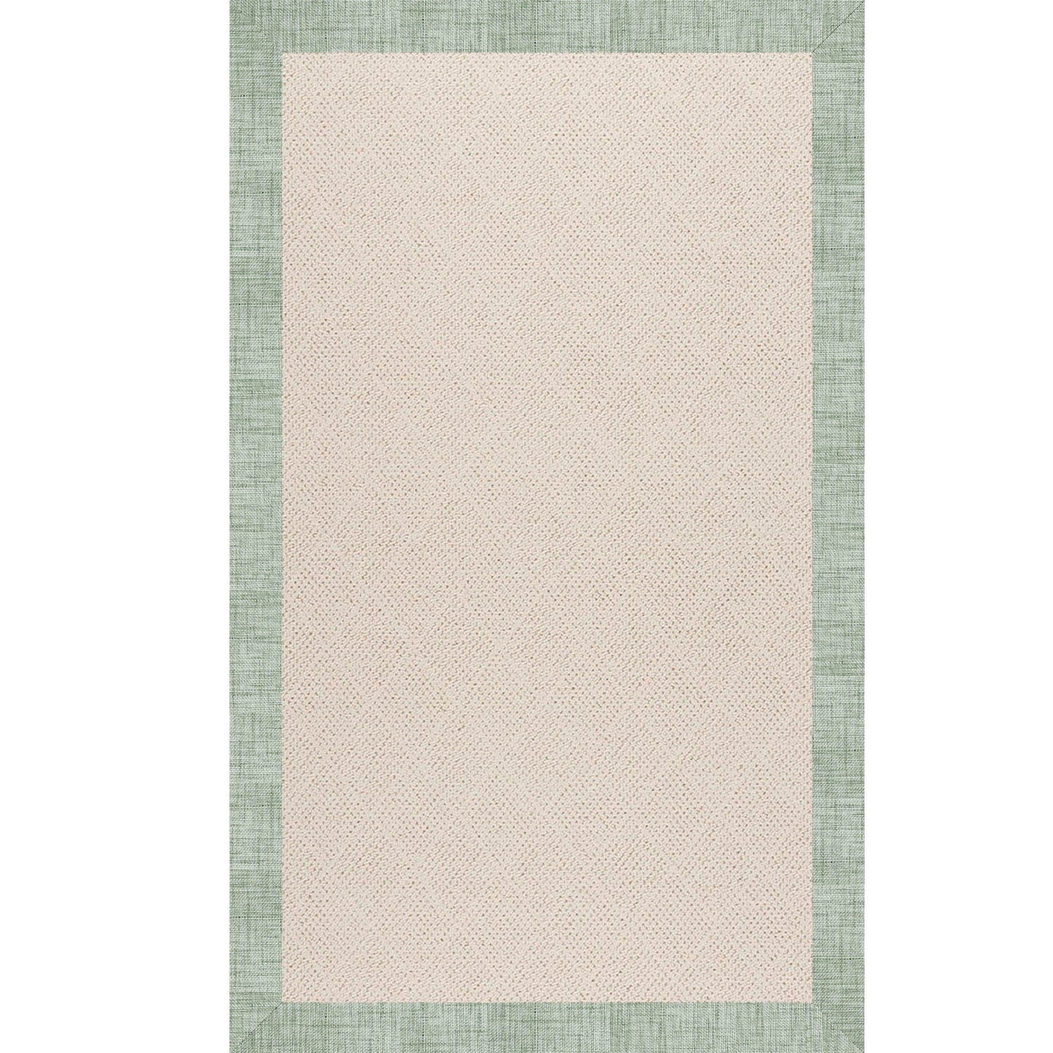 Creative Concepts-White Wicker - 9' x 12' Bordered Rug
