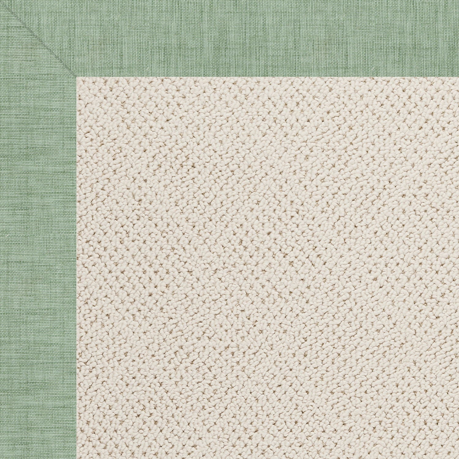 Creative Concepts-White Wicker - 6' Indoor/Outdoor Bordered Rug