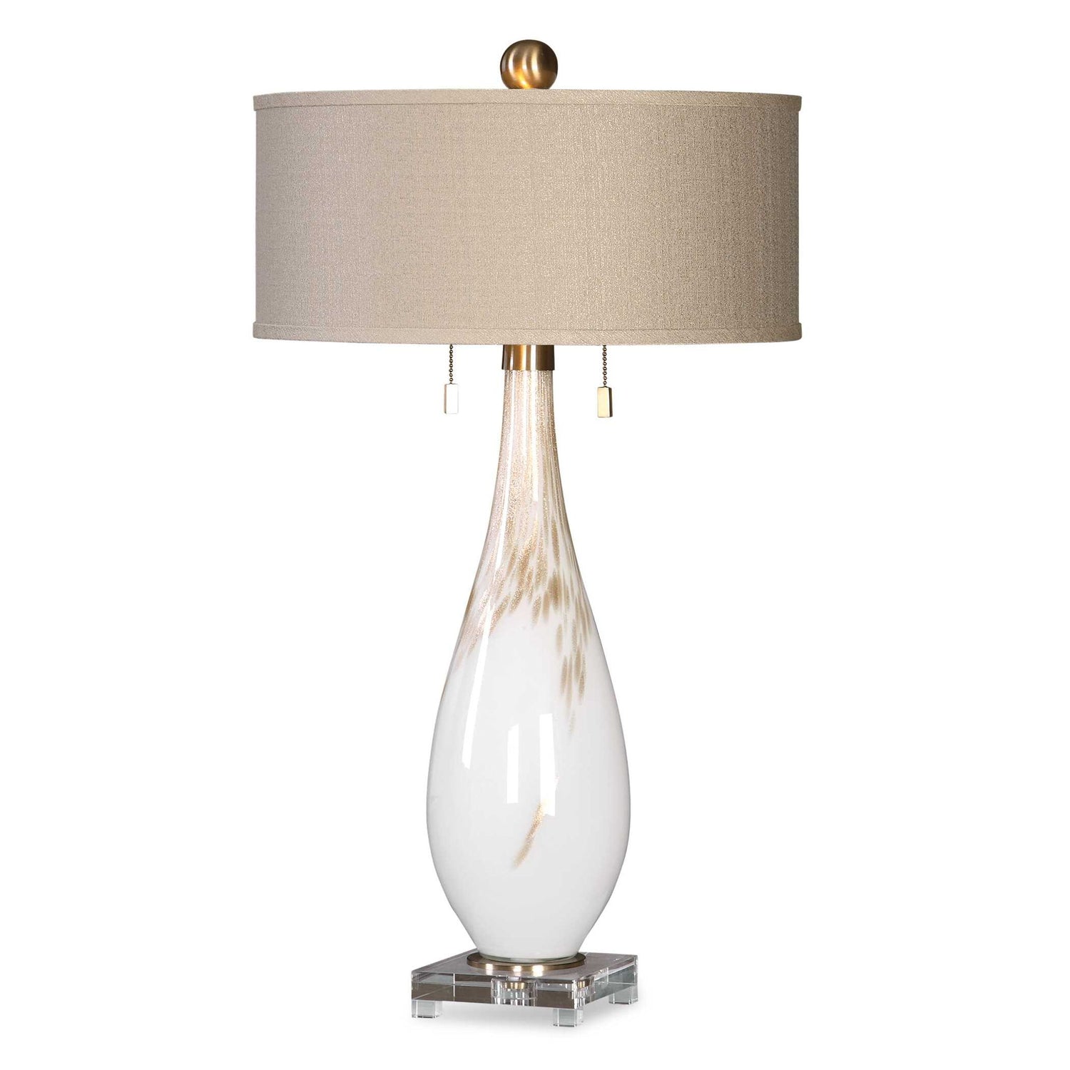 Cardoni - Glass Table Lamp - White