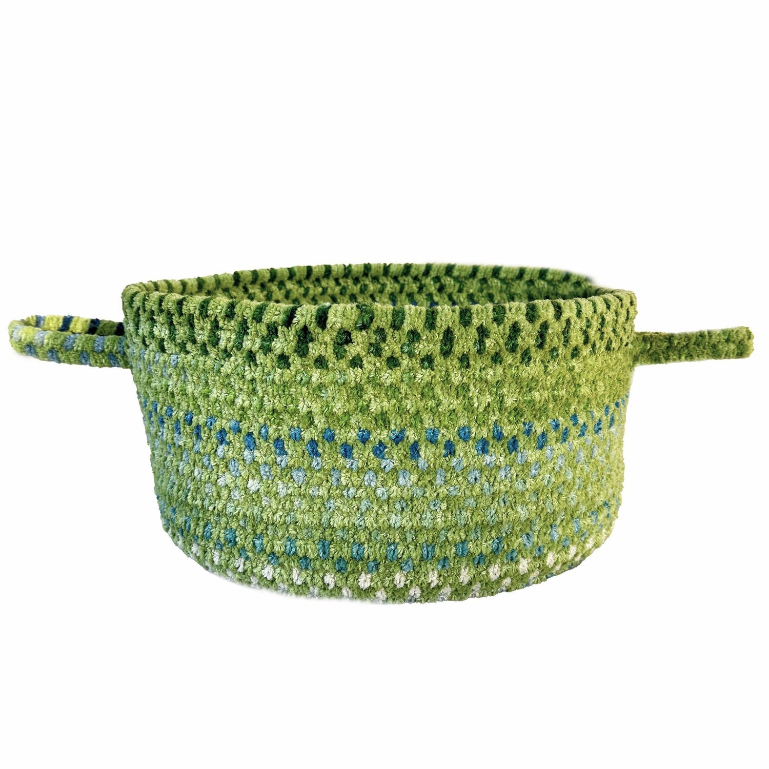 Happy Holidays-St. Patrick's - 12" Braided Basket - Clover