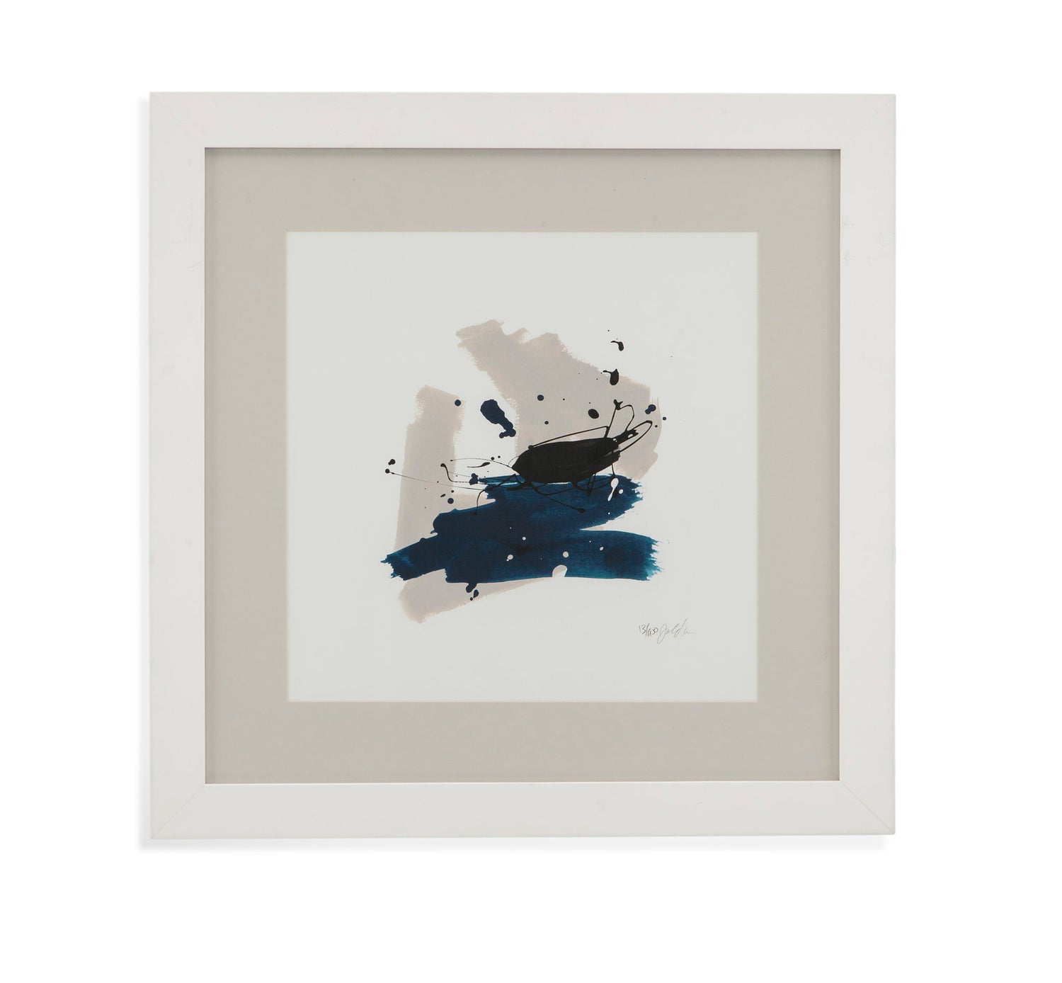 Kanji IX Framed Print - Beige