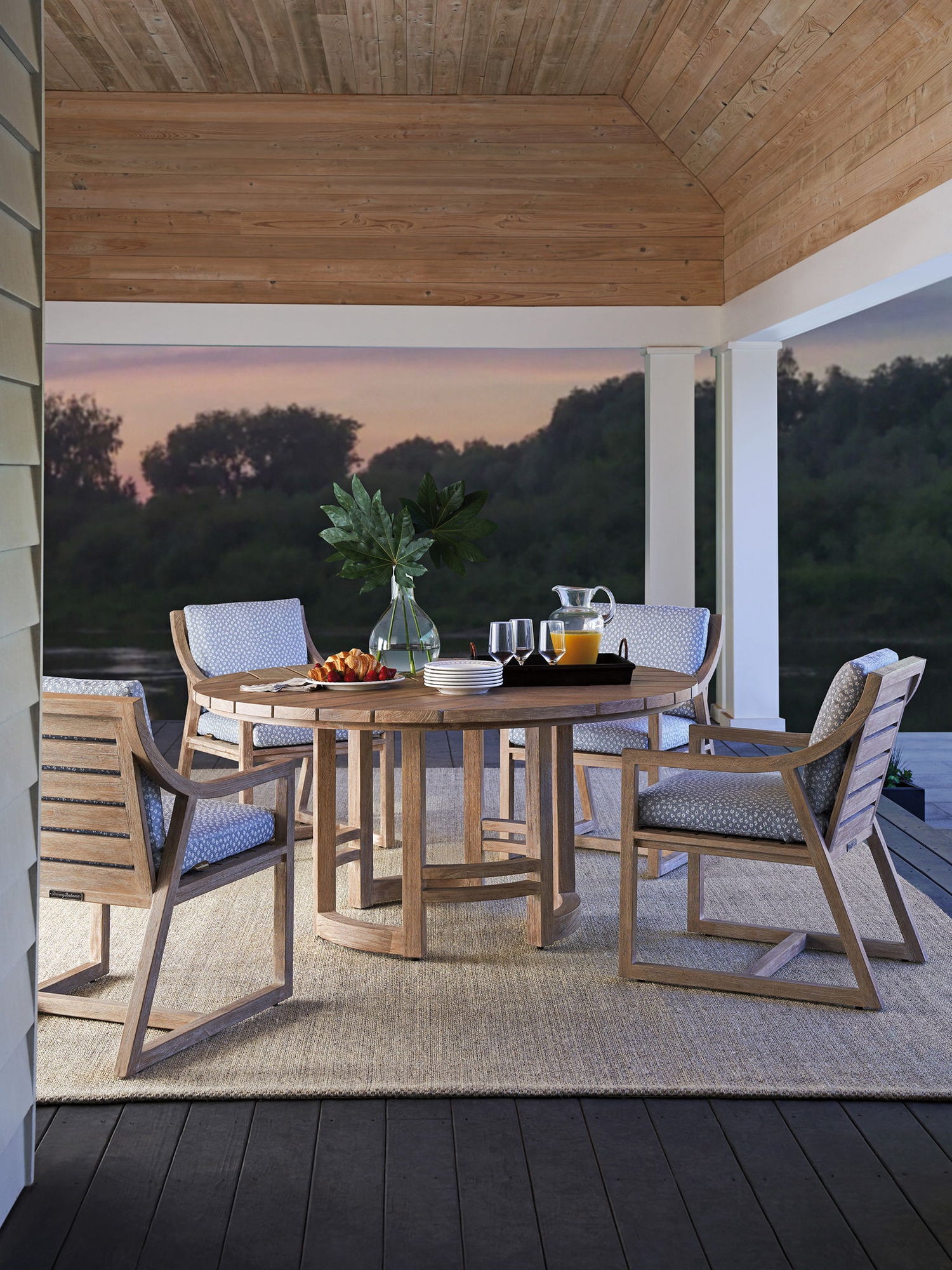 Stillwater Cove - Round Dining Table - Dark Brown