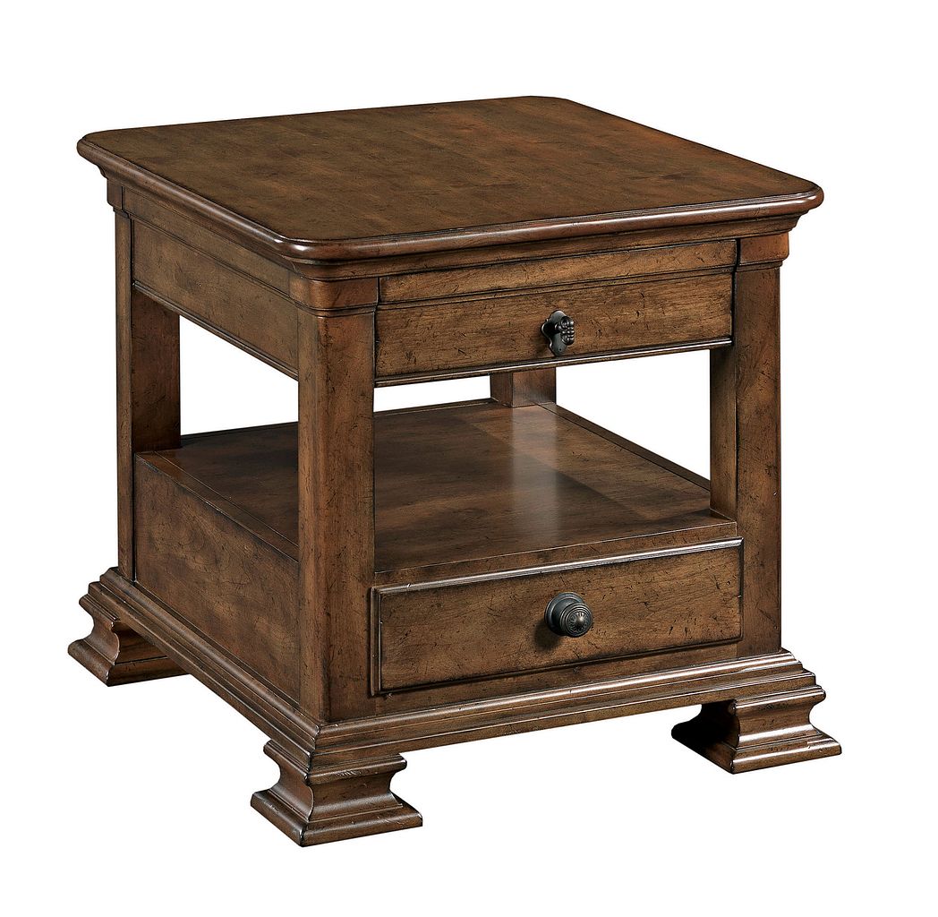 Kincaid Portolone Rectangular End Table with Drawer