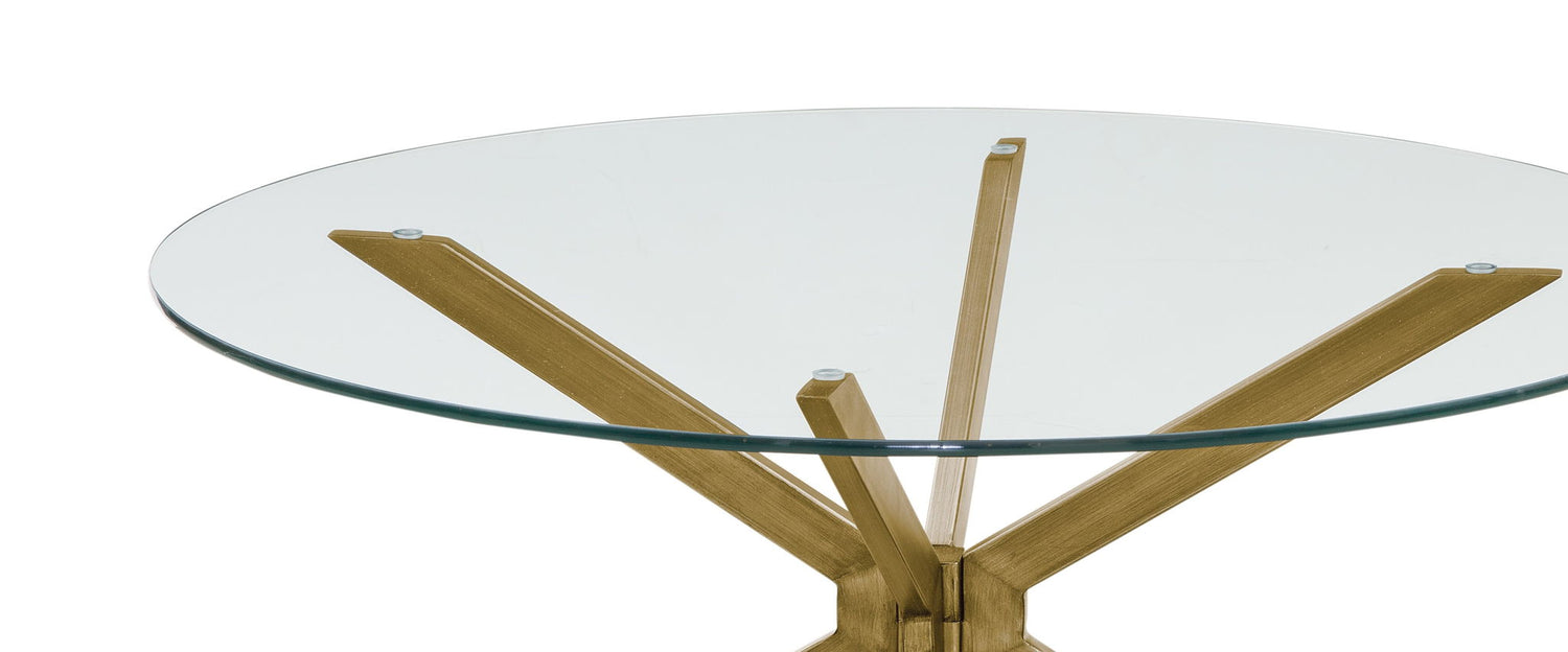 Tess - Round Cocktail Table - Gold
