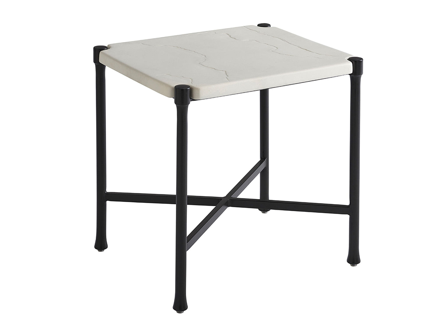 Pavlova - Rectangular End Table - White