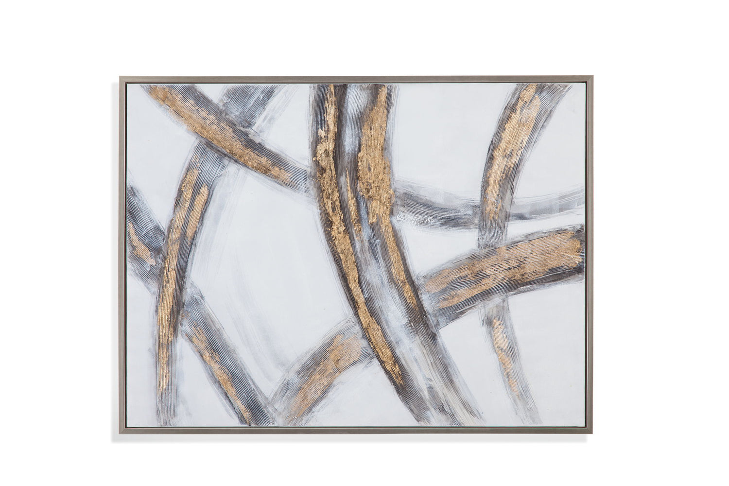 Foyle Canvas Art - Silver
