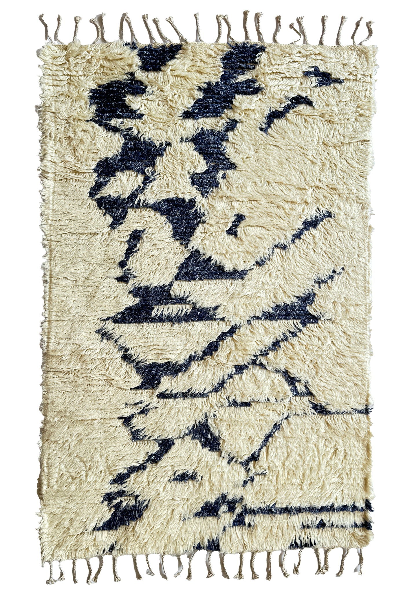 Nomad - Hand Knotted Rug - Ivory Navy