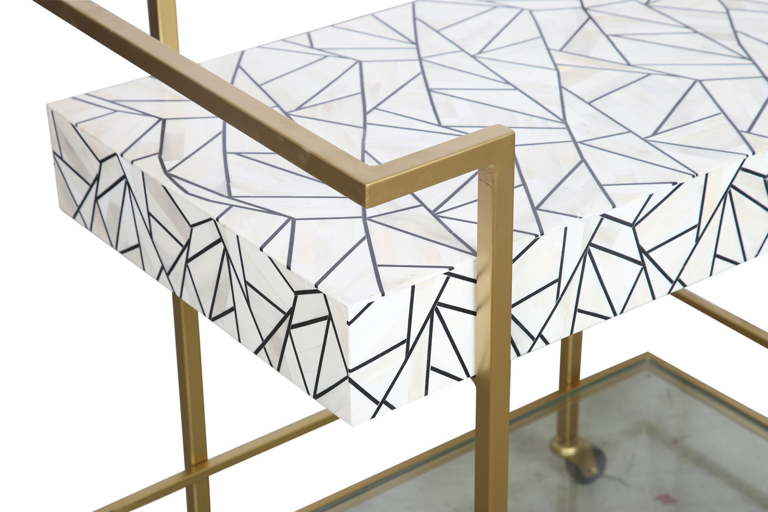 Bottoms Up - Bar Cart - Ivory Bone