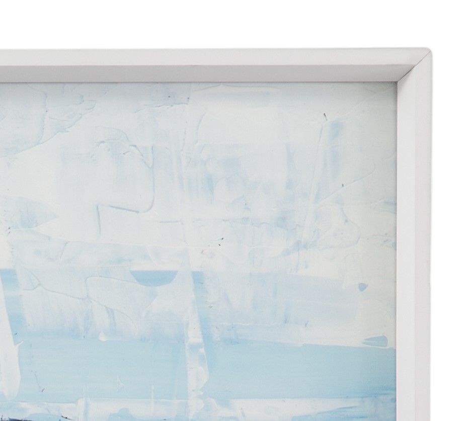 Sea Gaze I Framed Print - Light Blue