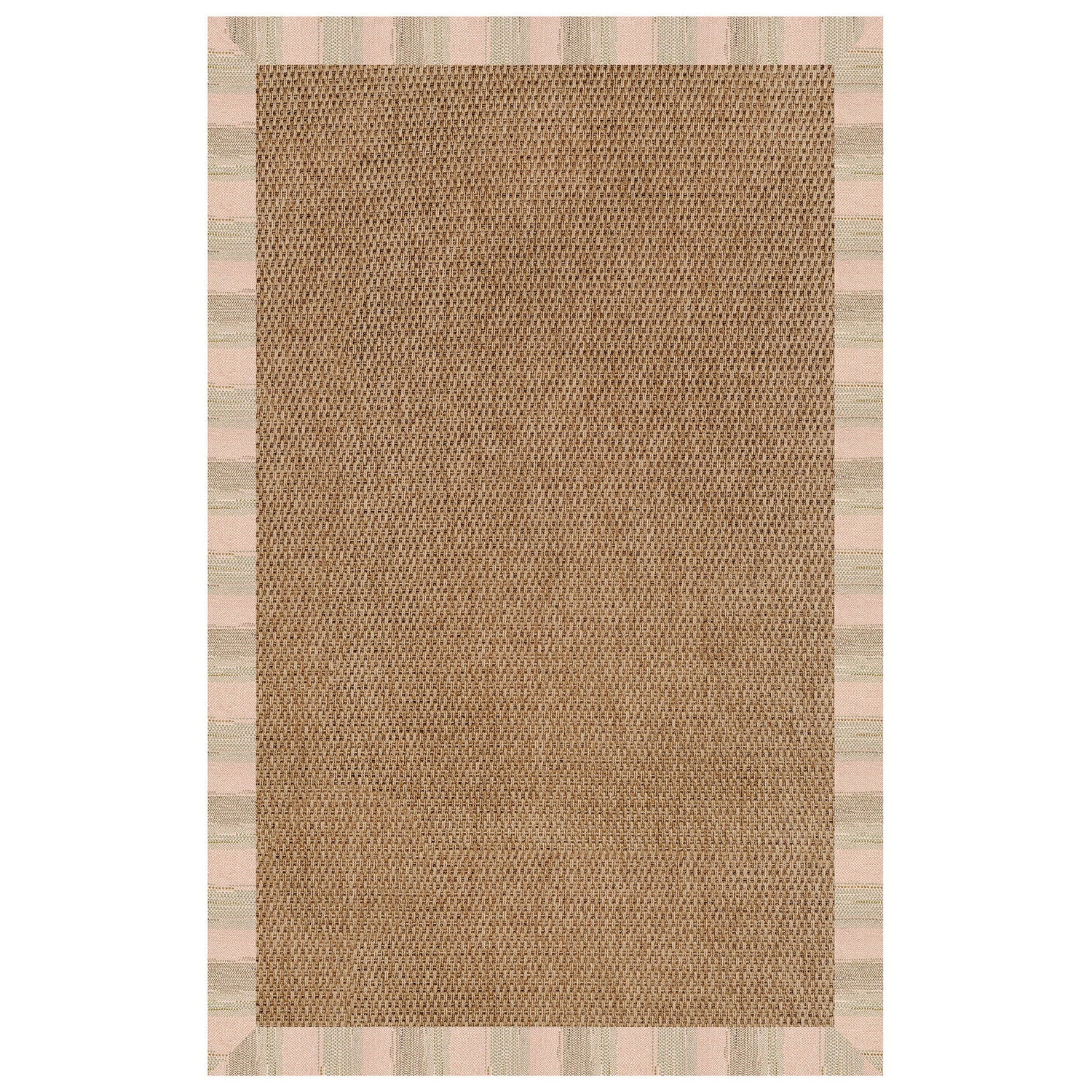 Islamorada-Basketweave - Indoor/Outdoor Bordered Rug - Sicily Olive