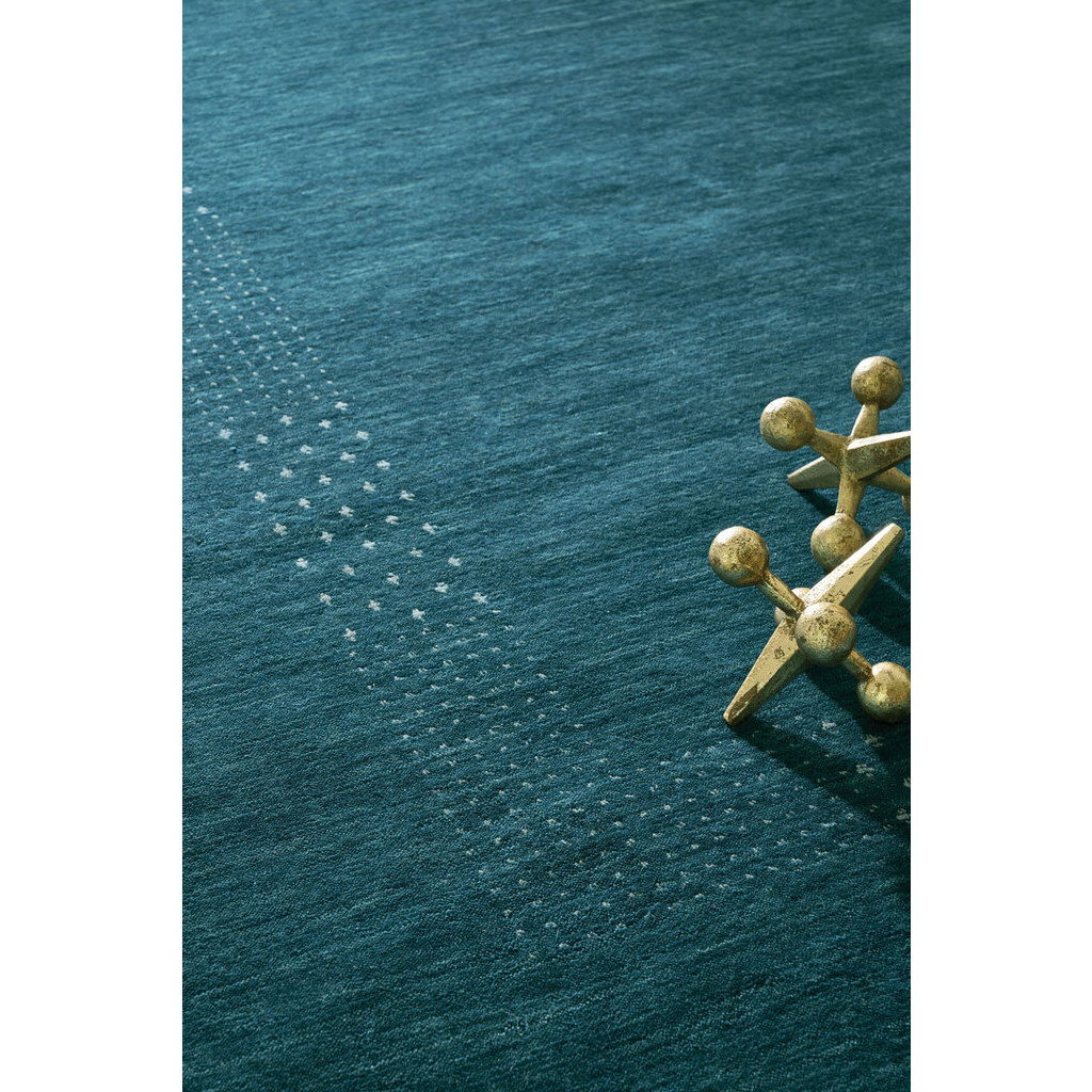 Simply Gabbeh - Hand Loomed Area Rug - Turquoise