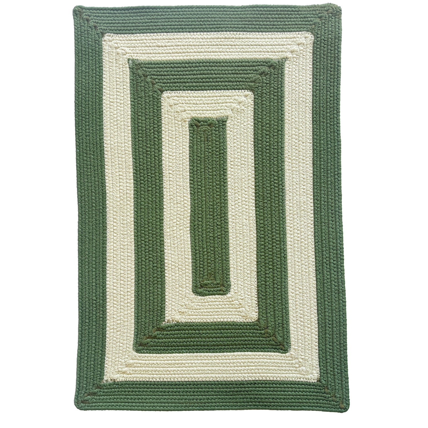Timeless - 7' x 9' Concentric Rectangle Braided Rug
