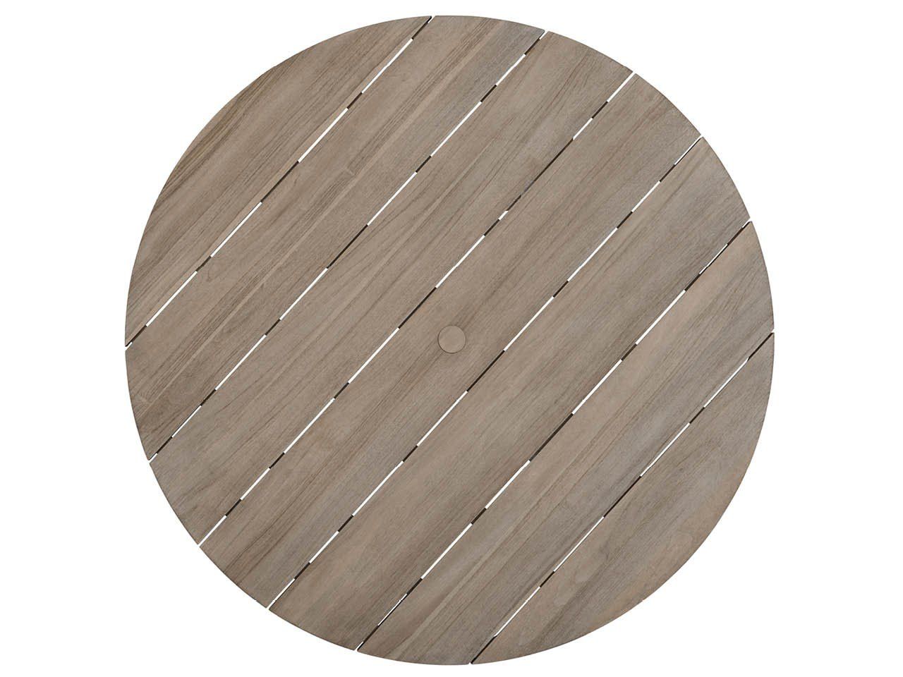 Coastal Living Outdoor - Saratoga Round Dining Table Wood Top - Light Brown