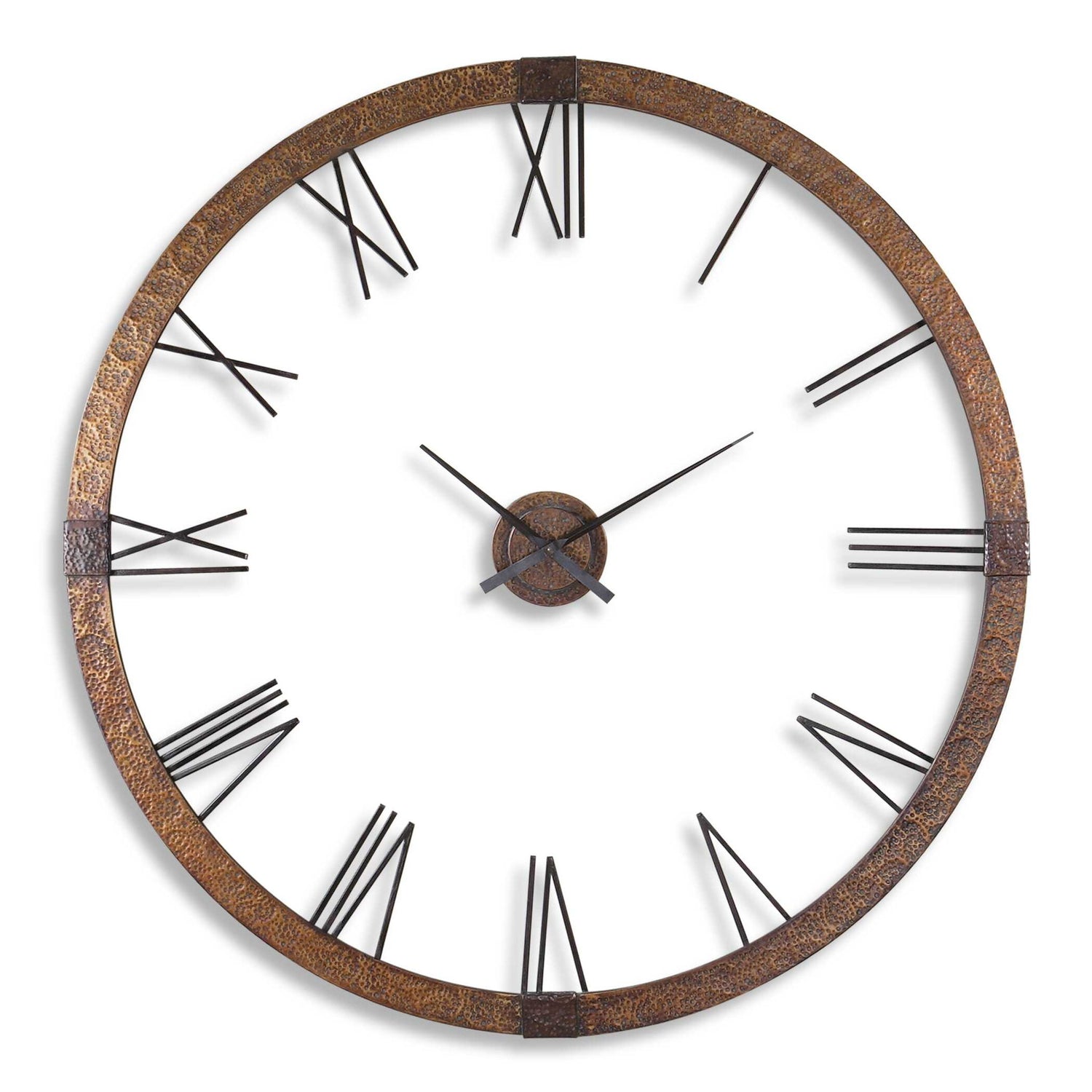 Amarion - 60" Copper Wall Clock - Light Brown
