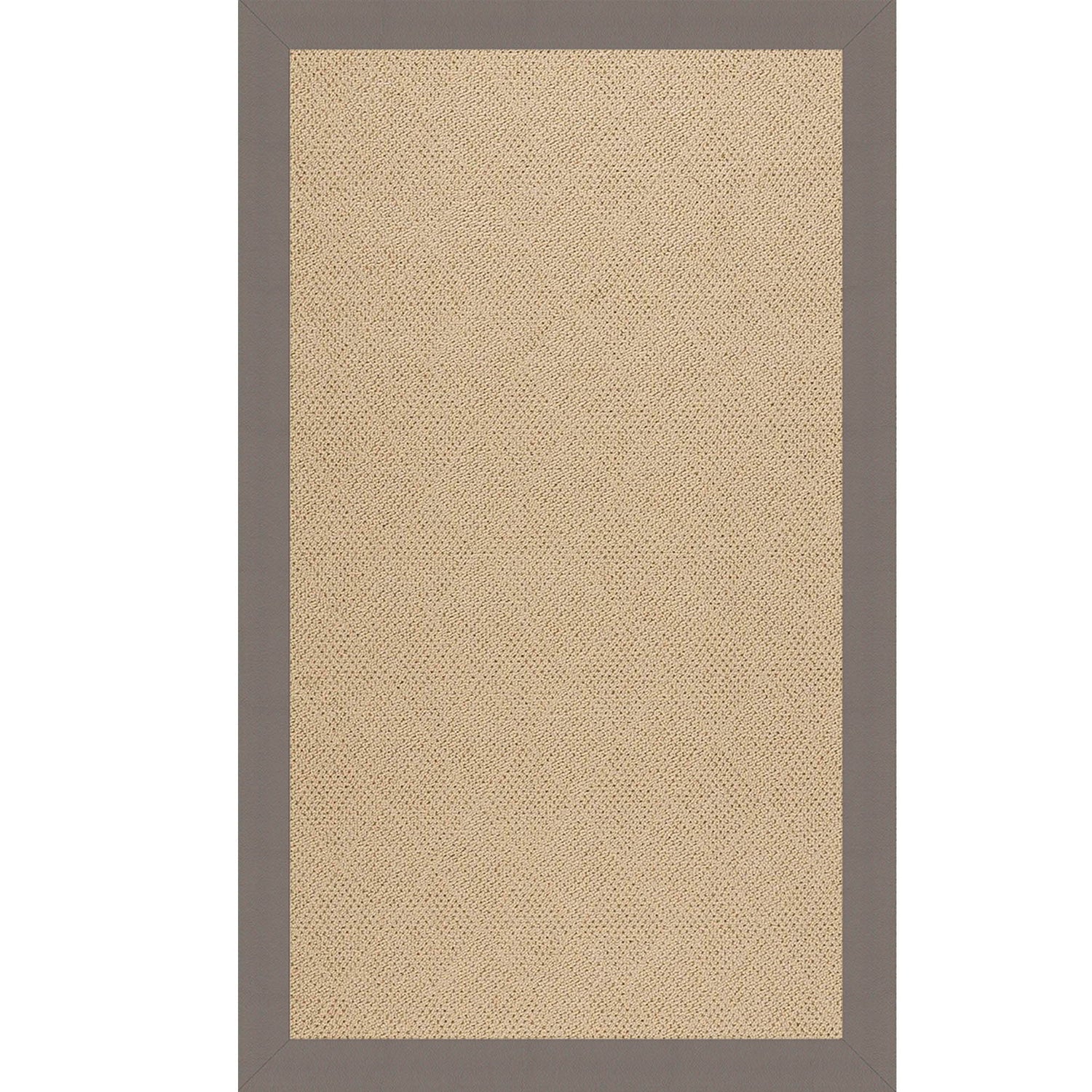 Creative Concepts-Cane Wicker - 4' x 6' Indoor/Outdoor Bordered Rug - Classic Stone